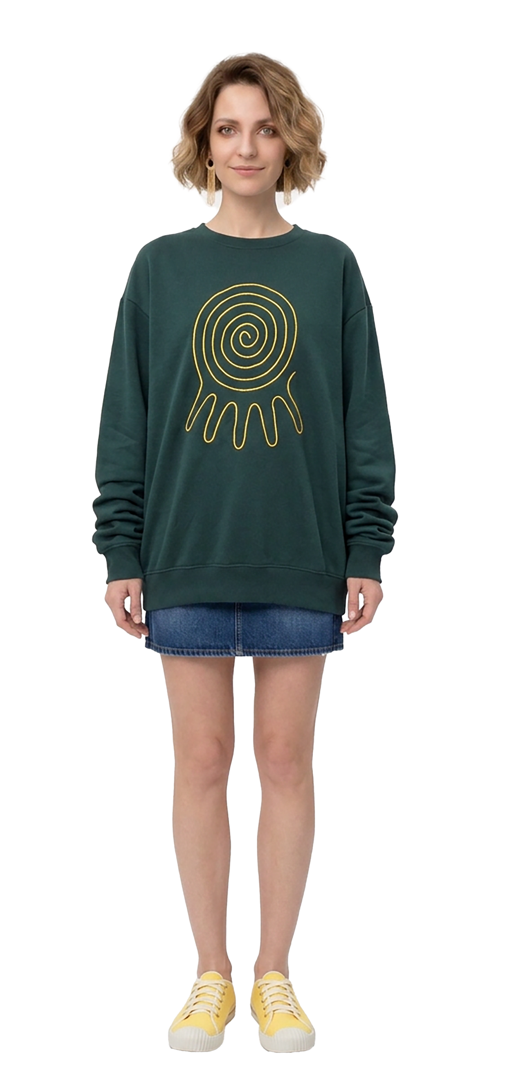 Sweatshirt verde escuro