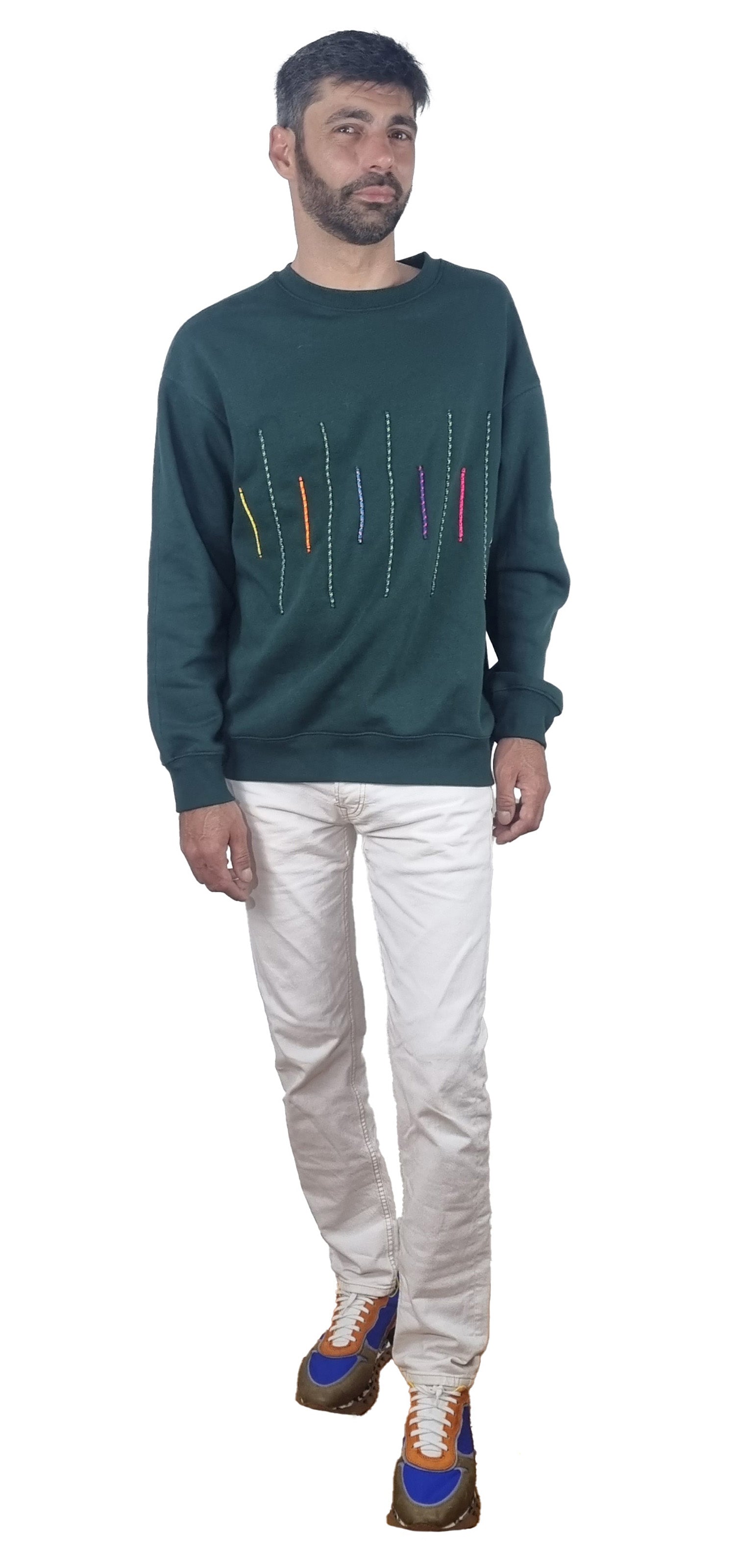 Sweatshirt verde escuro