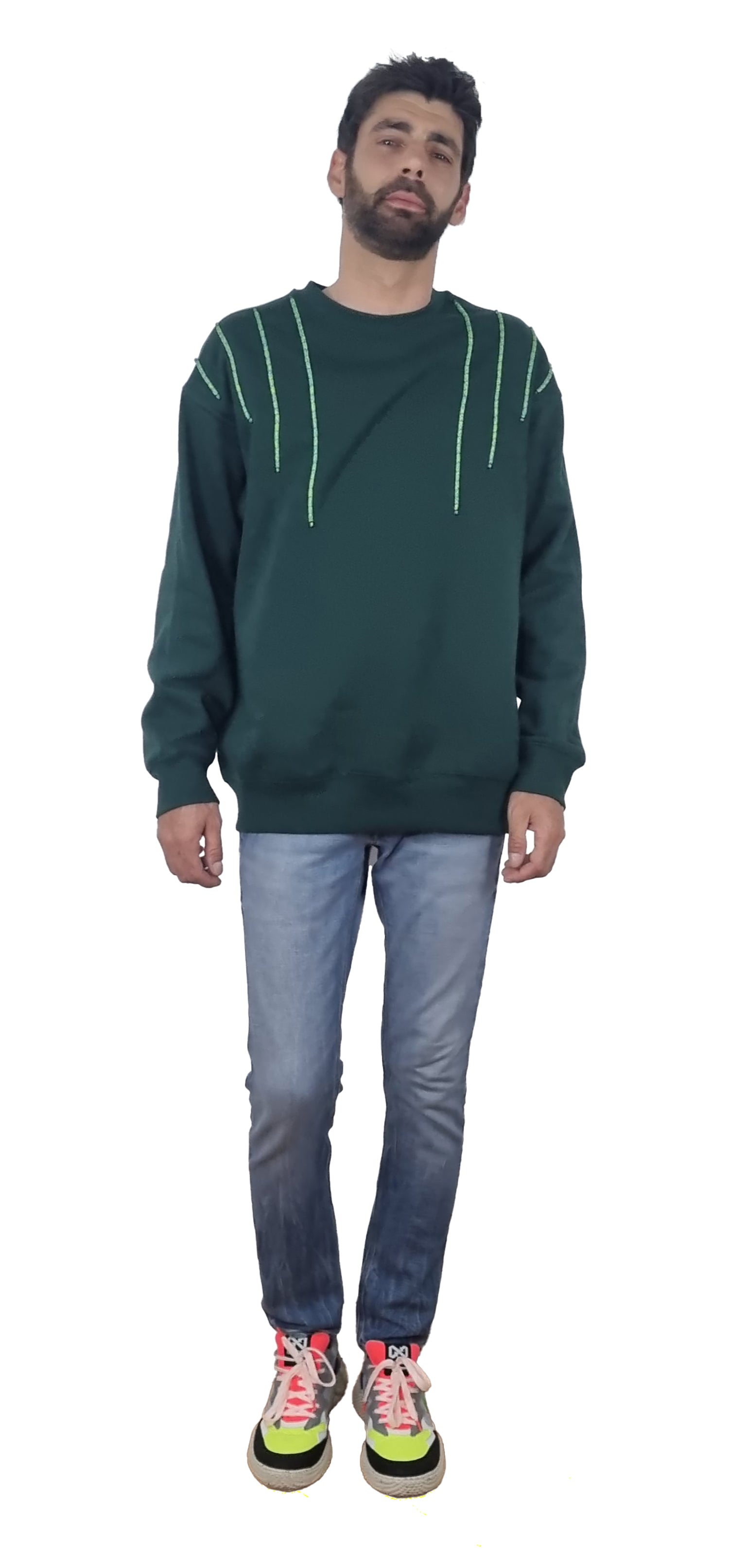Sweatshirt verde escuro