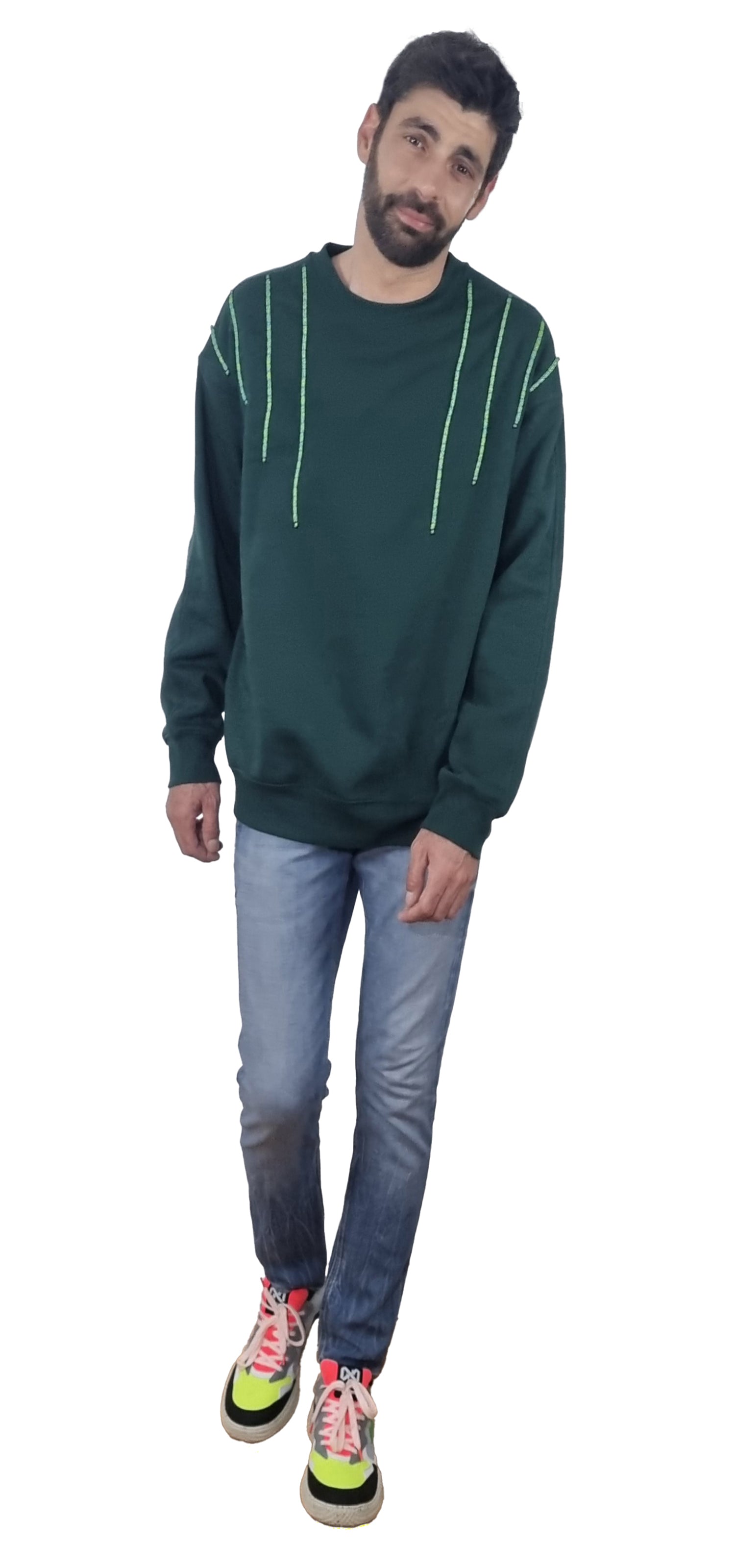 Sweatshirt verde escuro