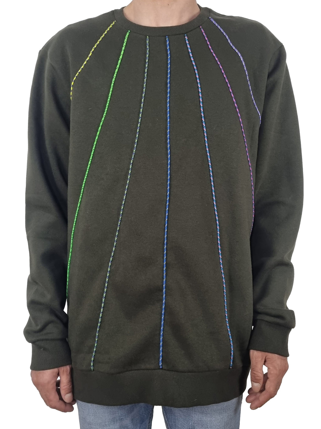 Sweatshirt verde seco escuro