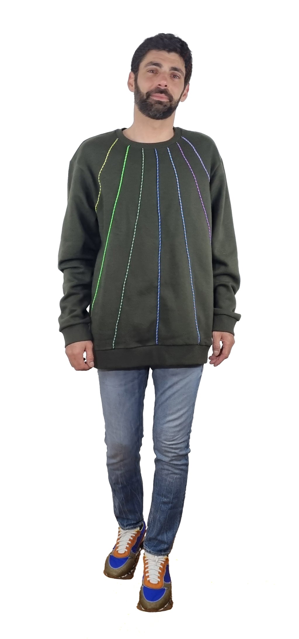 Sweatshirt verde seco escuro