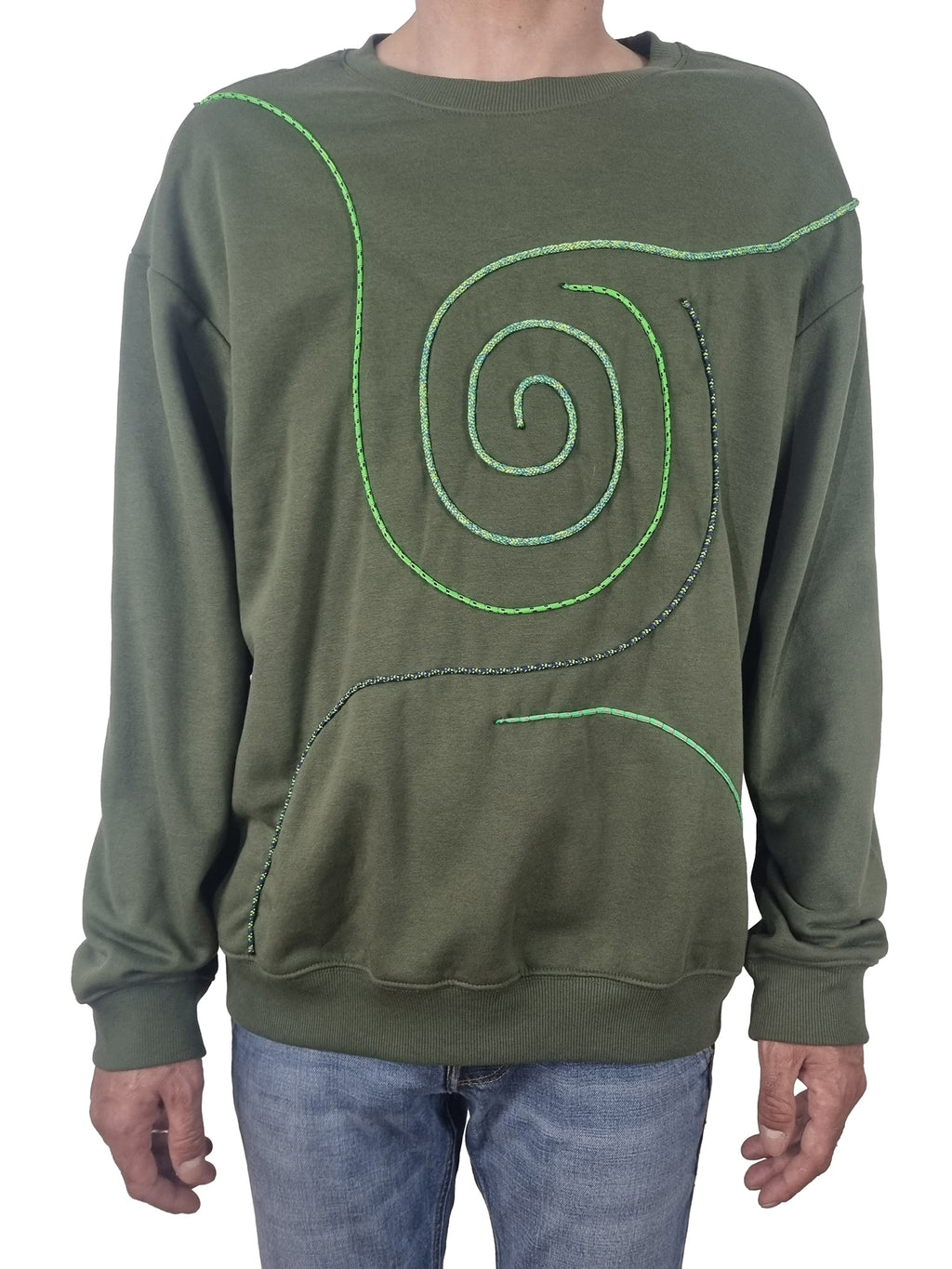 Sweatshirt verde seco claro