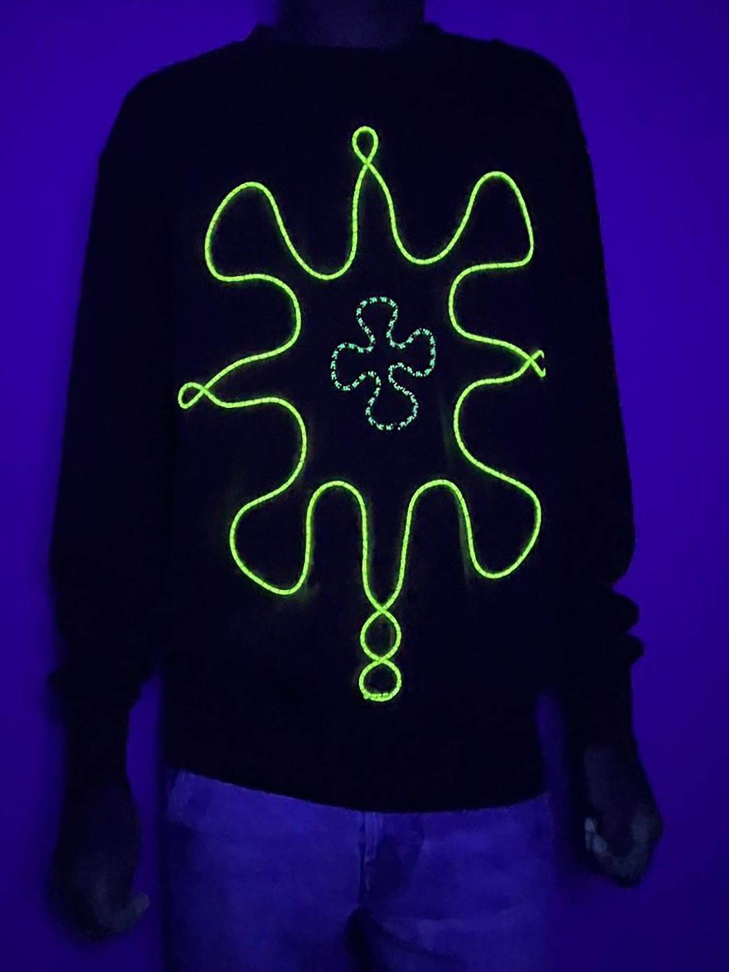 Sweatshirt verde seco desbotado