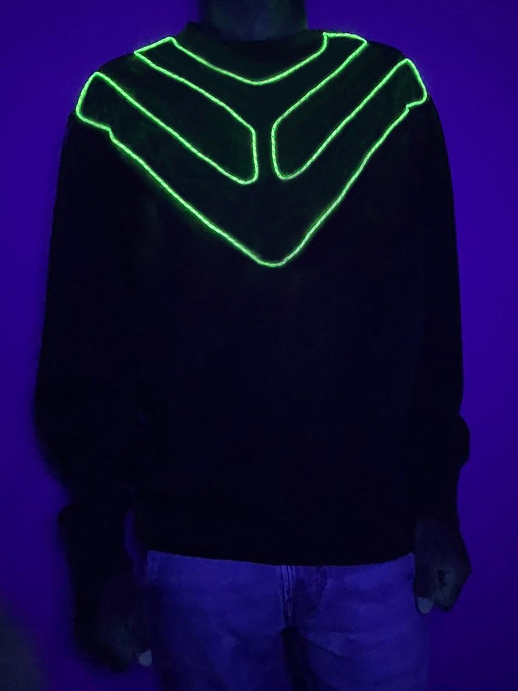 Sweatshirt verde seco desbotado