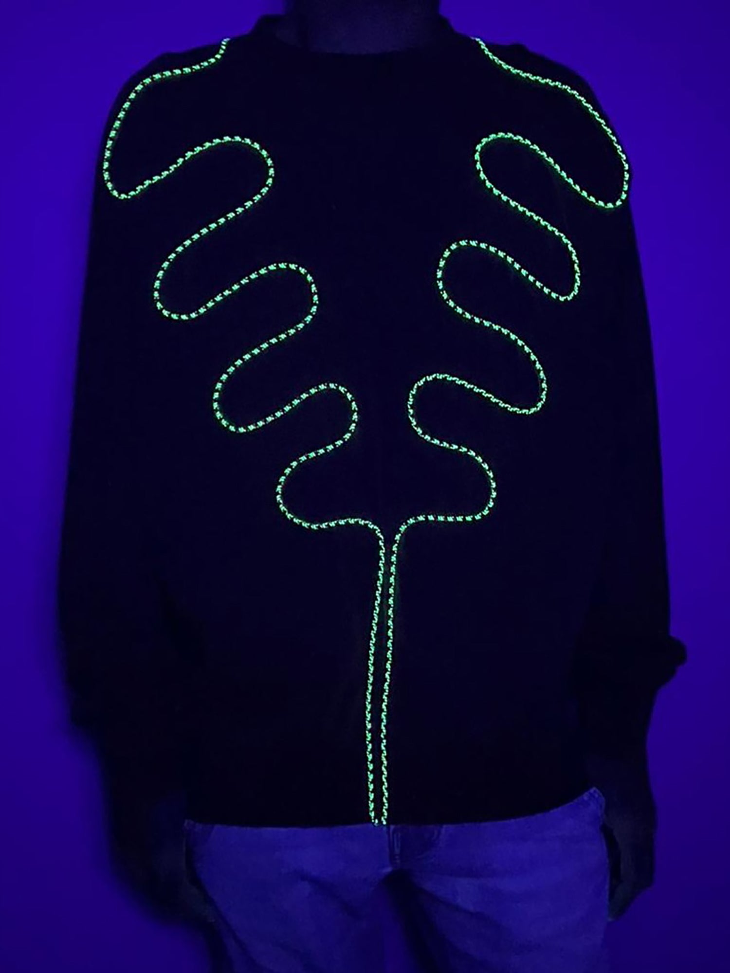 Sweatshirt verde seco desbotado