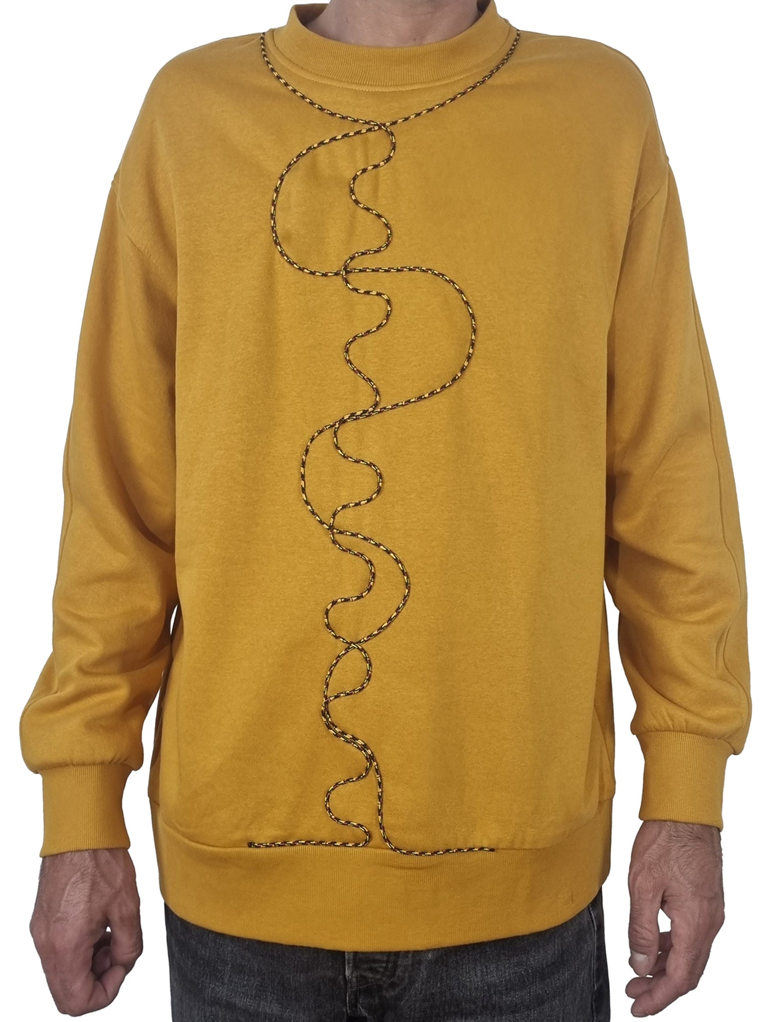Sweatshirt amarelo torrado