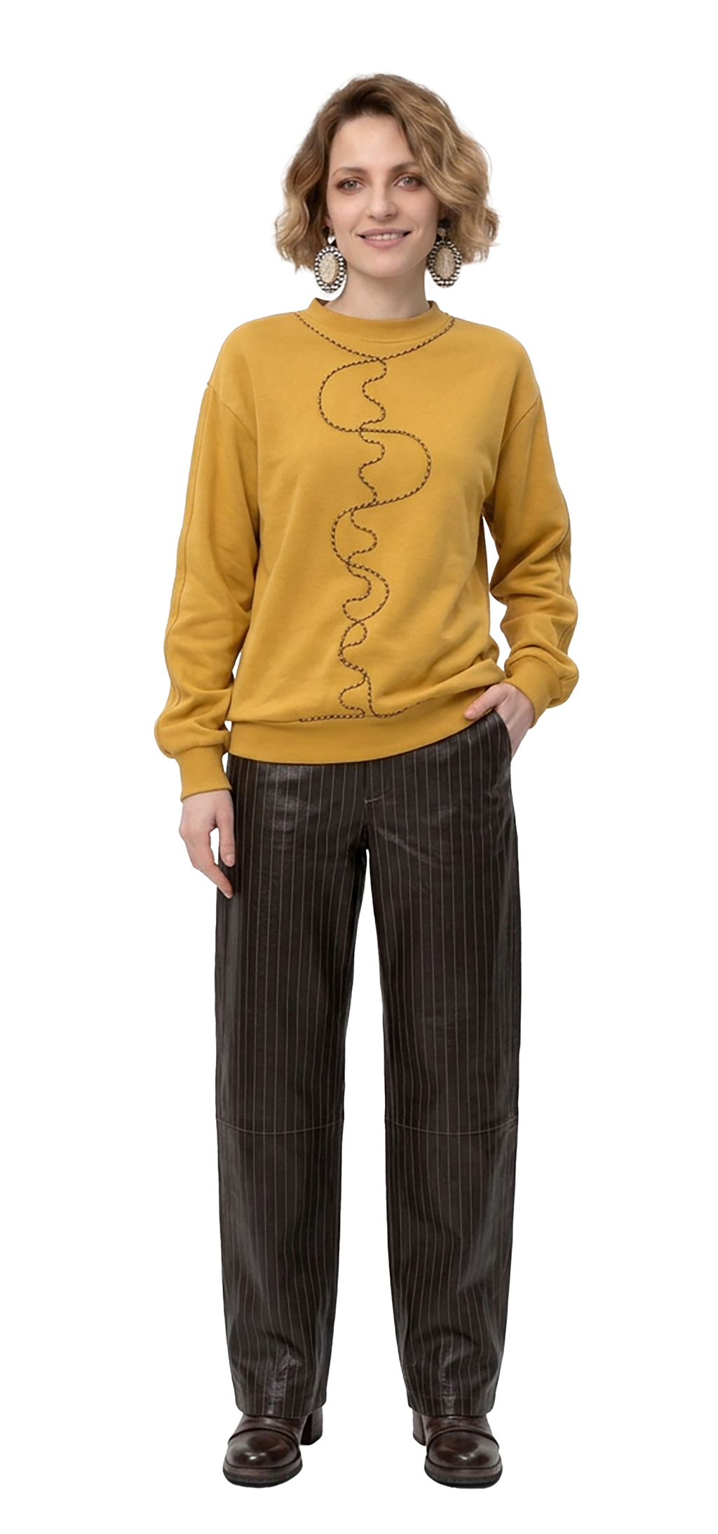 Sweatshirt amarelo torrado