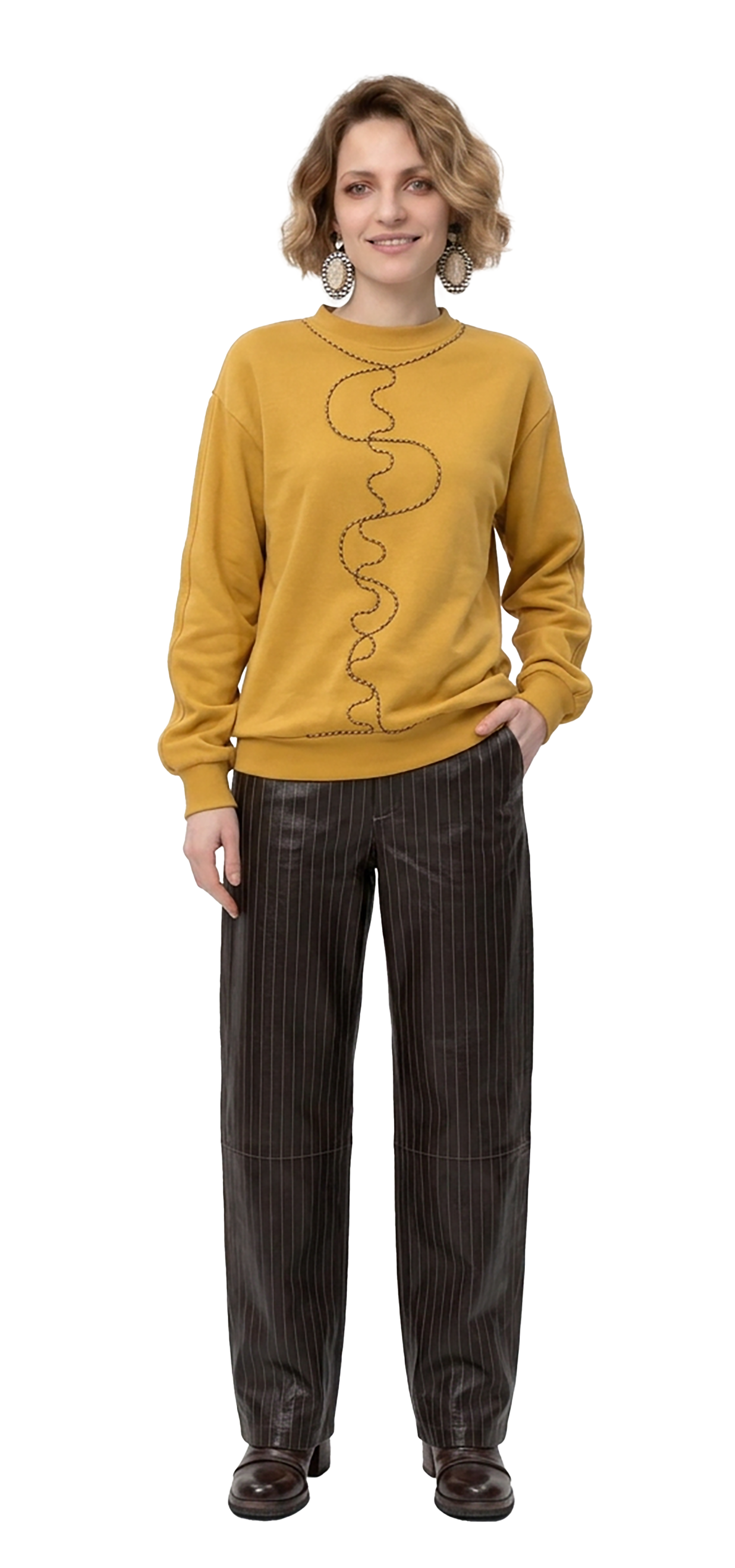 Sweatshirt amarelo torrado