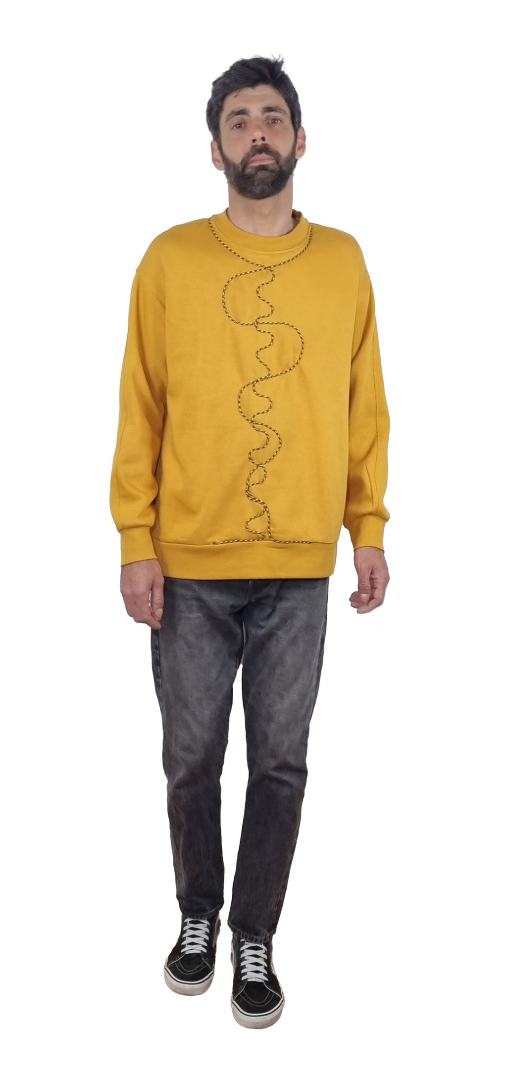 Sweatshirt amarelo torrado