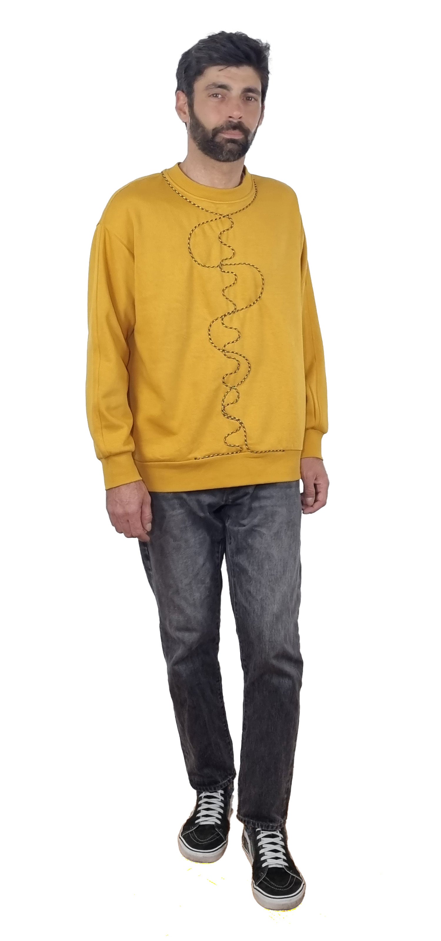 Sweatshirt amarelo torrado