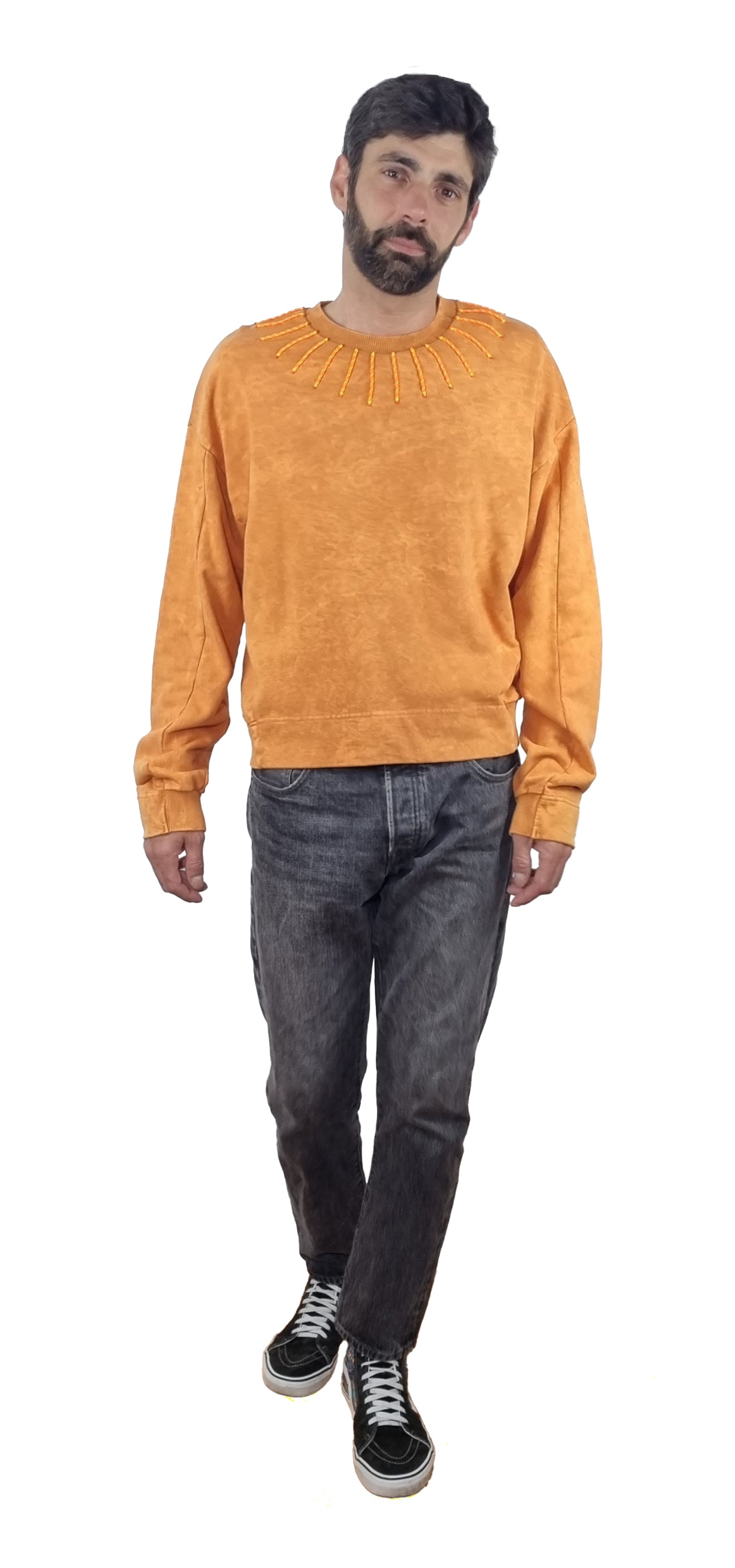 Sweatshirt laranja seco