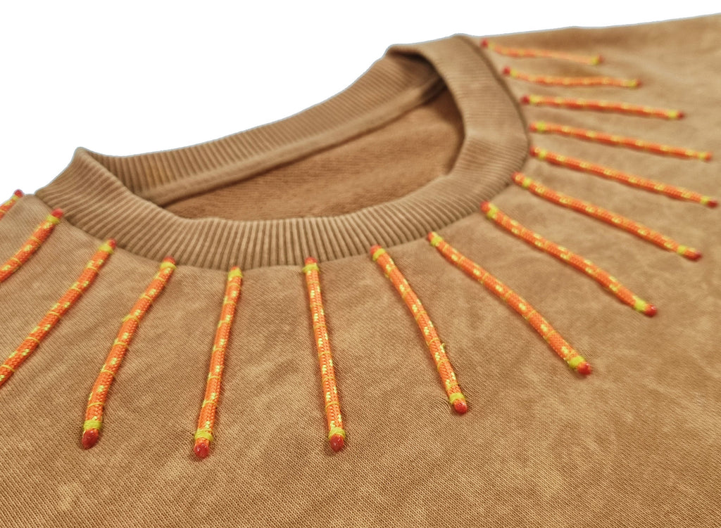Sweatshirt laranja seco