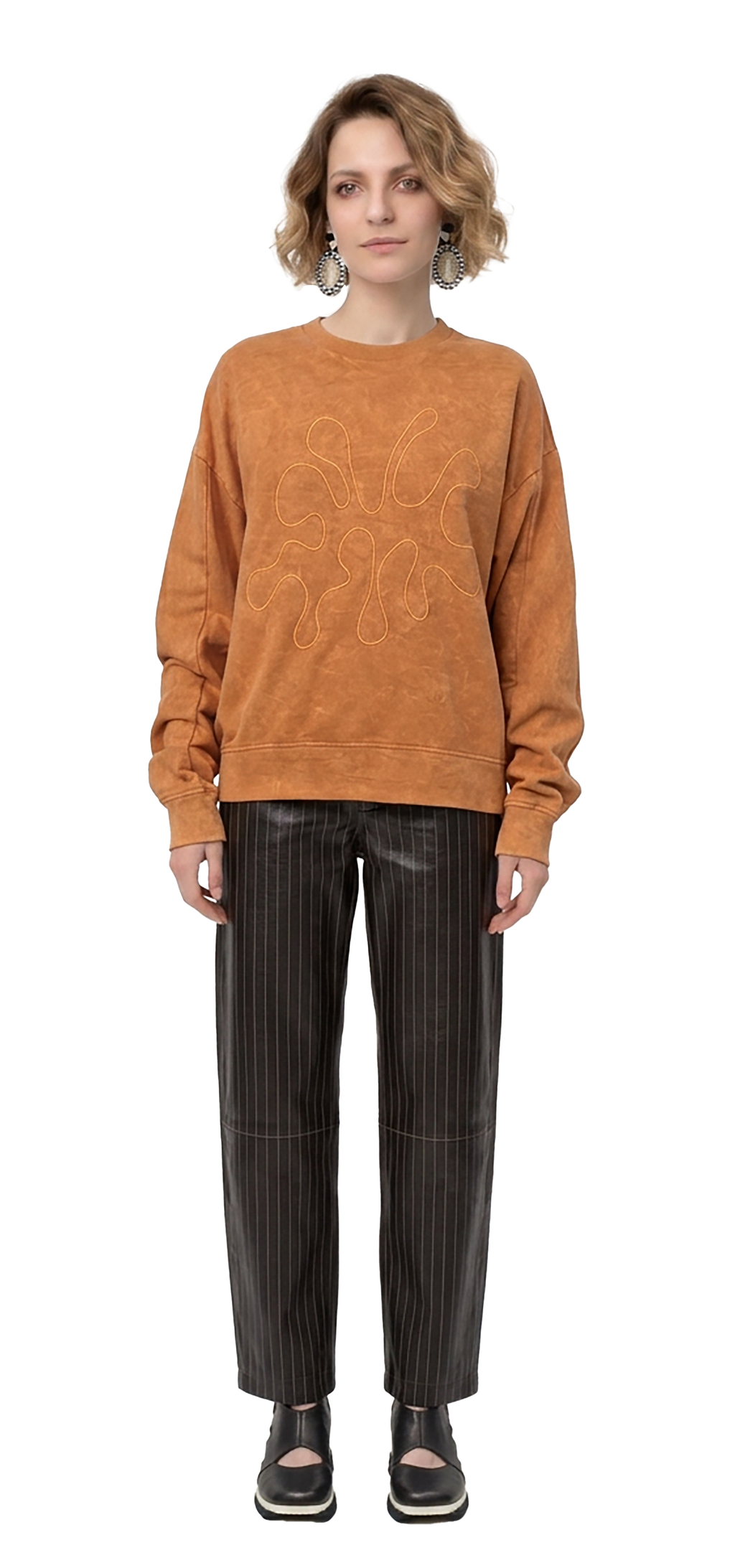 Sweatshirt laranja seco