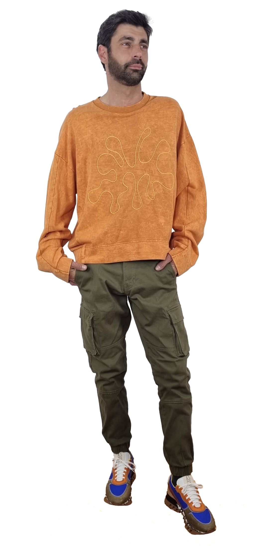 Sweatshirt laranja seco