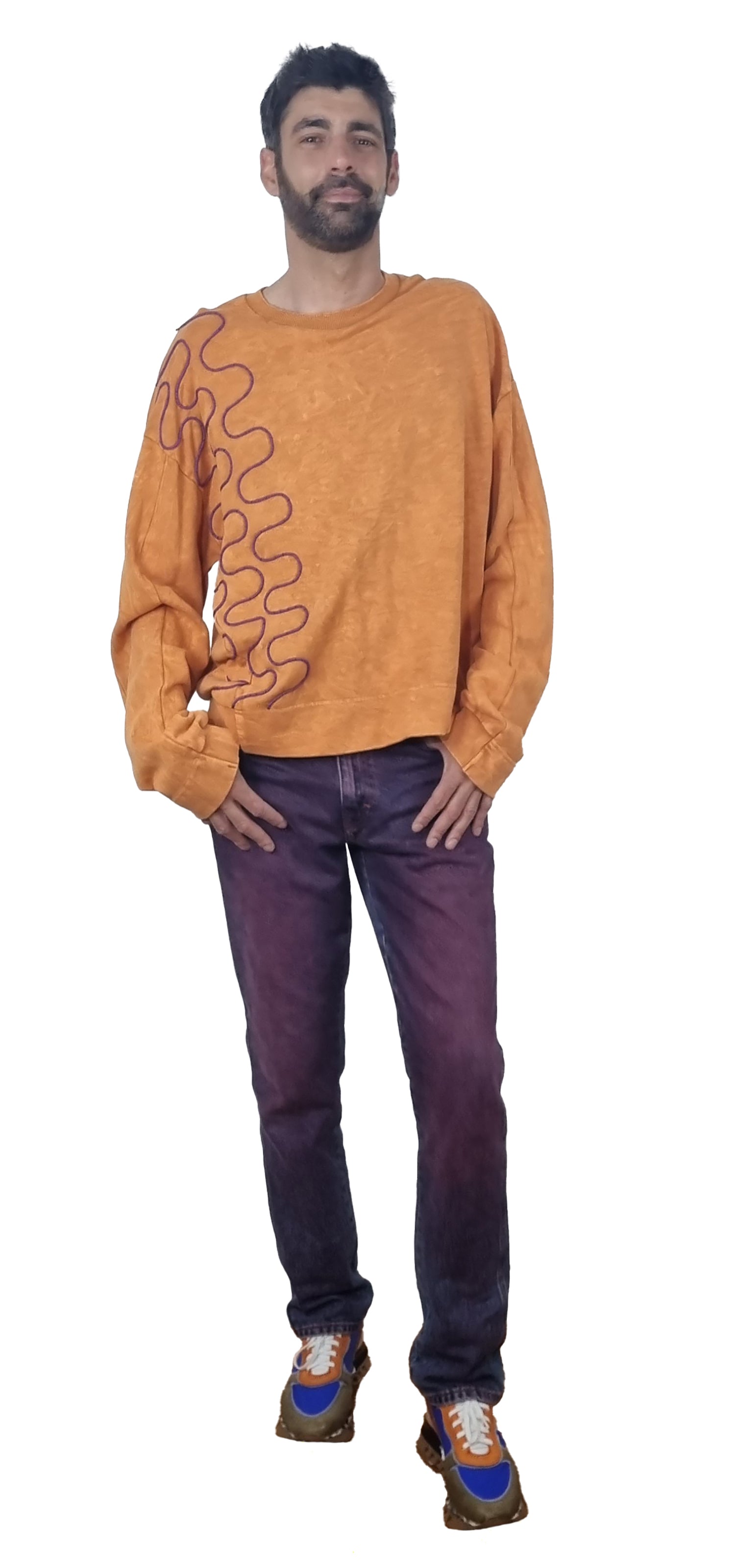 Sweatshirt laranja seco