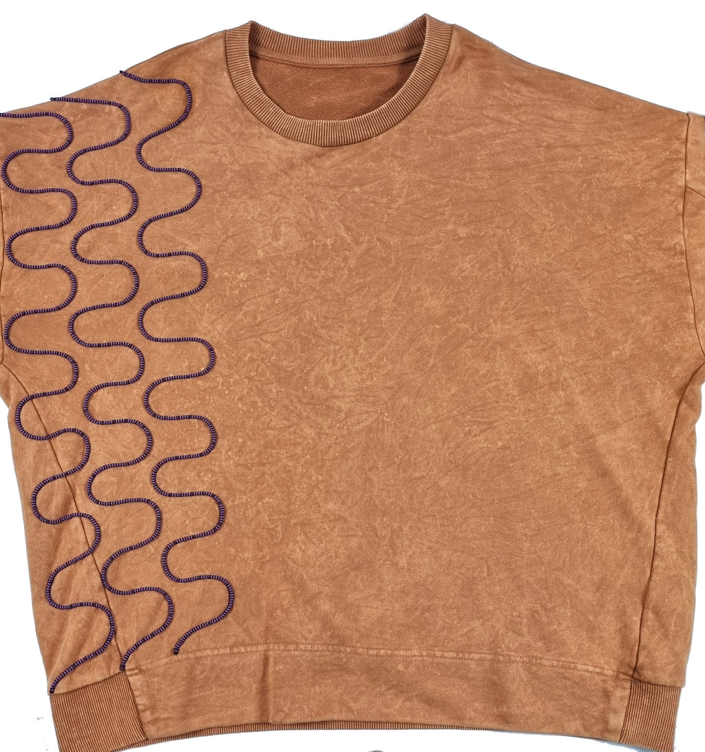 Sweatshirt laranja seco