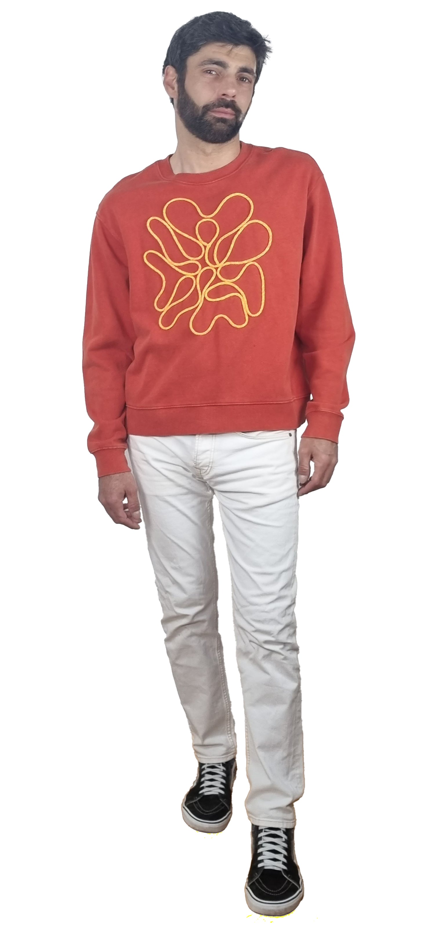 Faded, dry red Sweatshirt