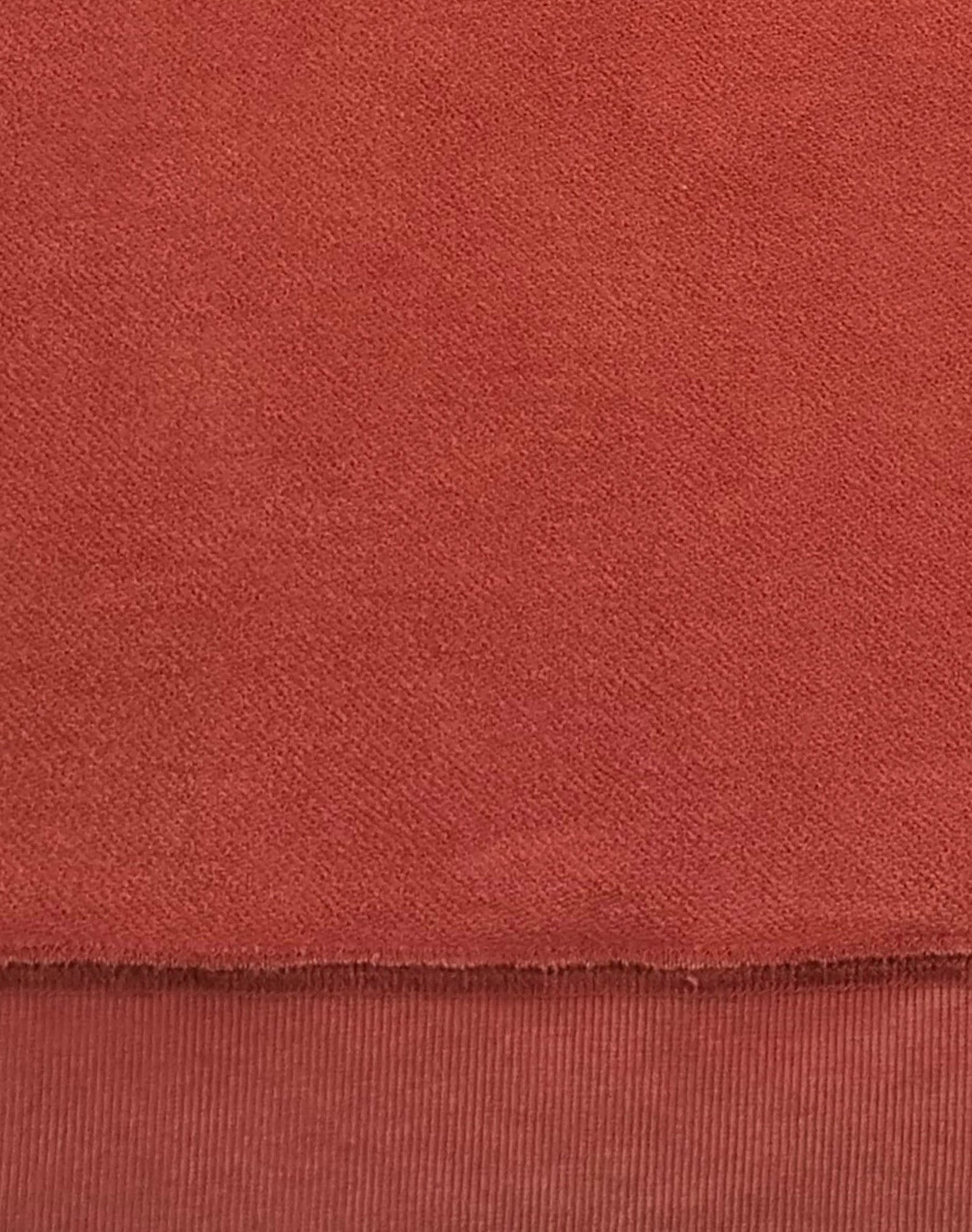 Sweatshirt vermelho seco desbotado