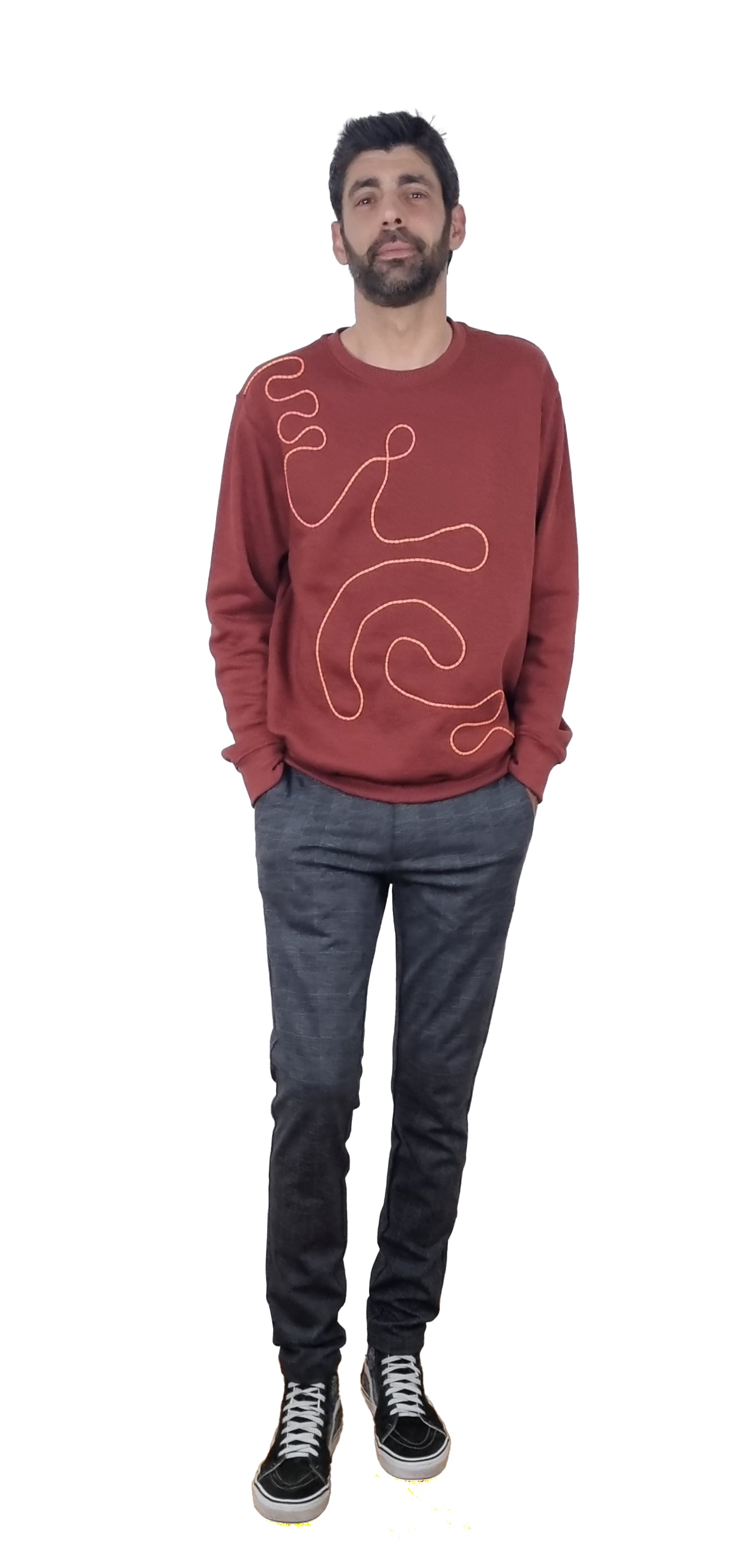 Brick-colored Sweatshirt