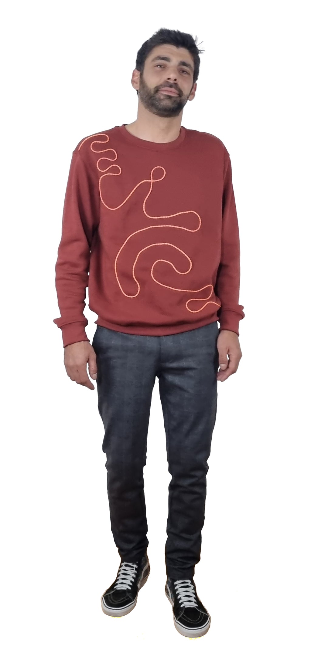 Brick-colored Sweatshirt