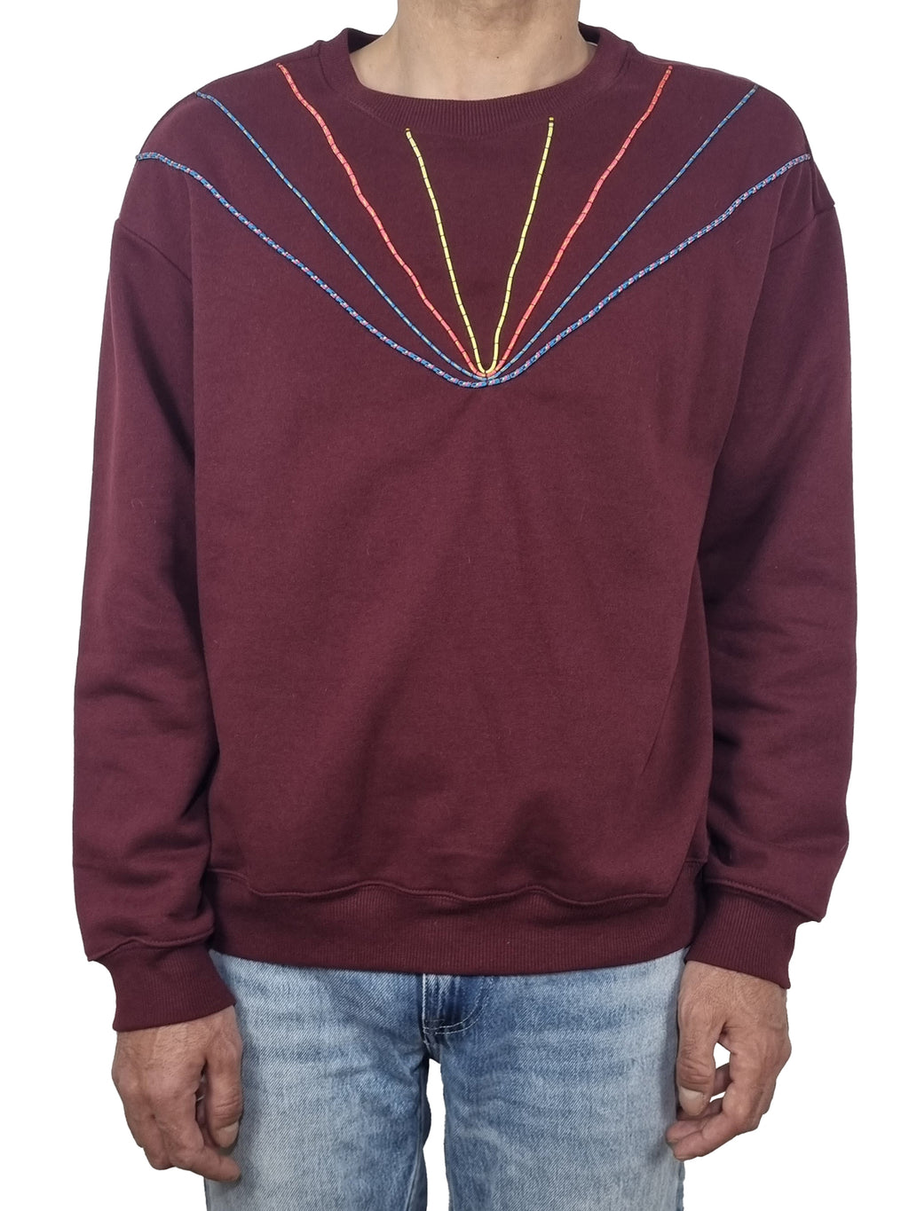 Sweatshirt bordô
