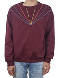 Sweatshirt bordô