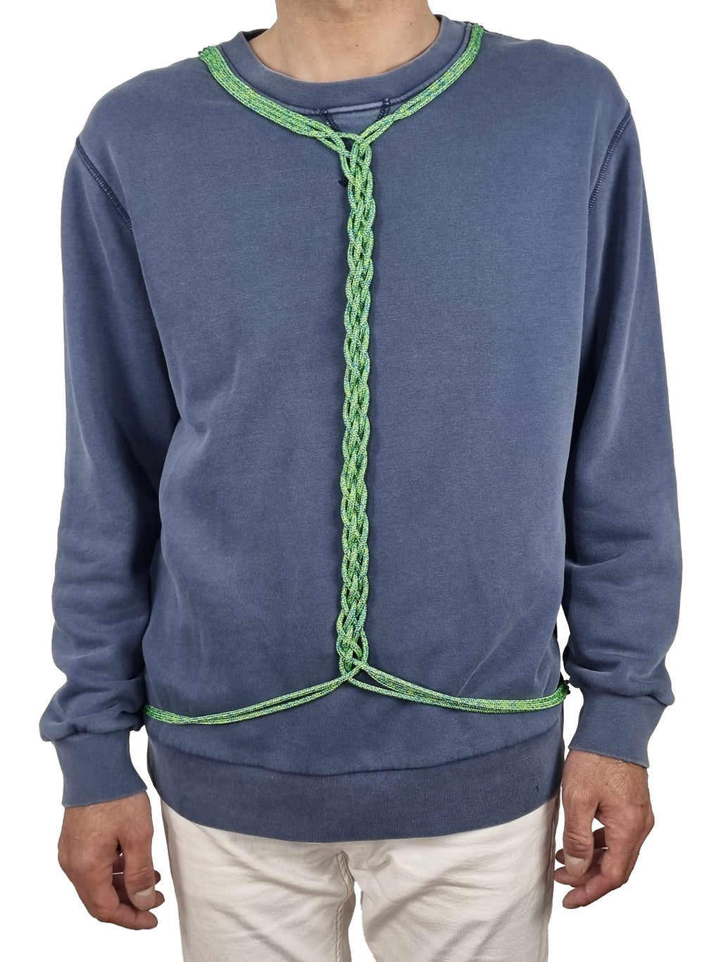 Sweatshirt azul seco desbotado