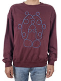 Sweatshirt bordô