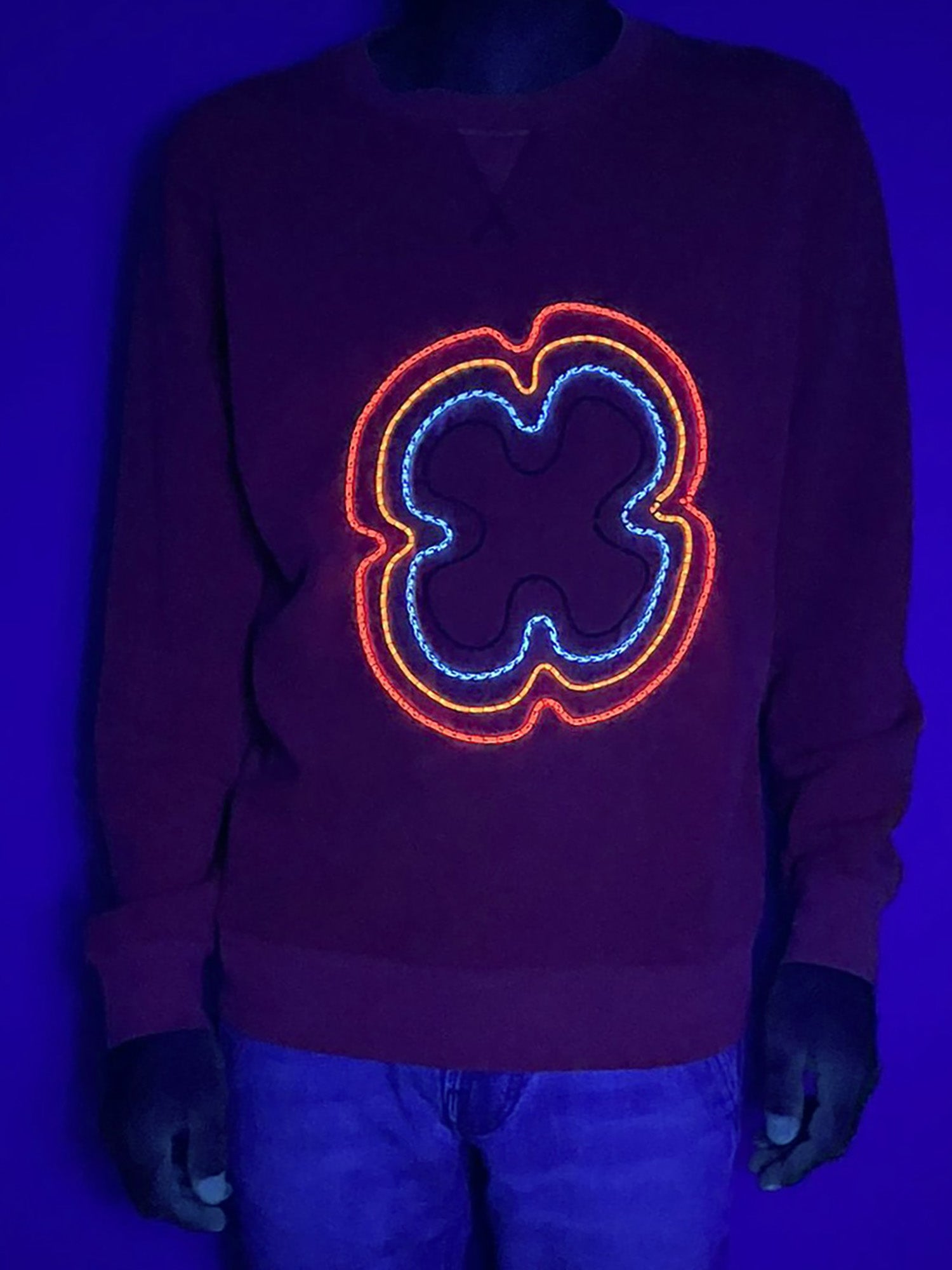 Sweatshirt rosa velho desbotado