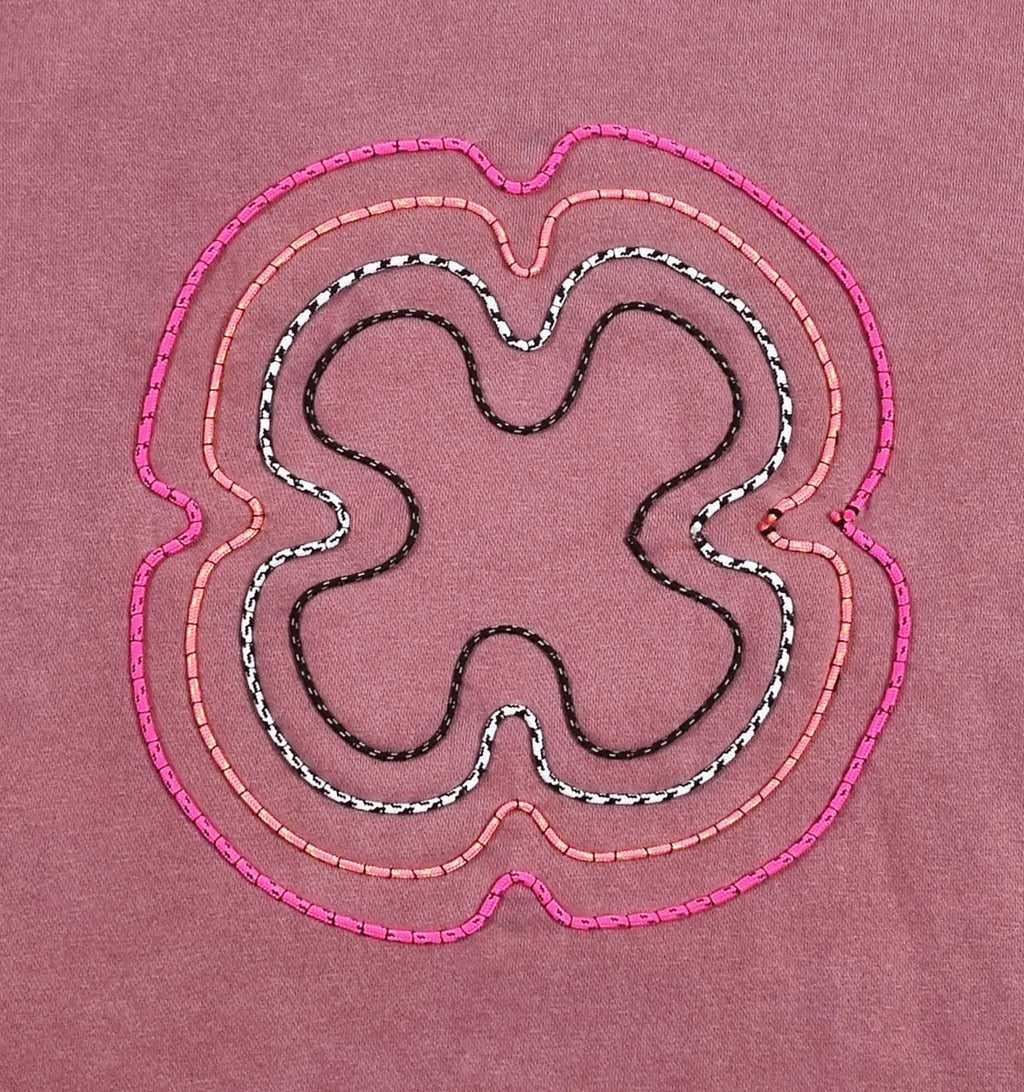 Sweatshirt rosa velho desbotado