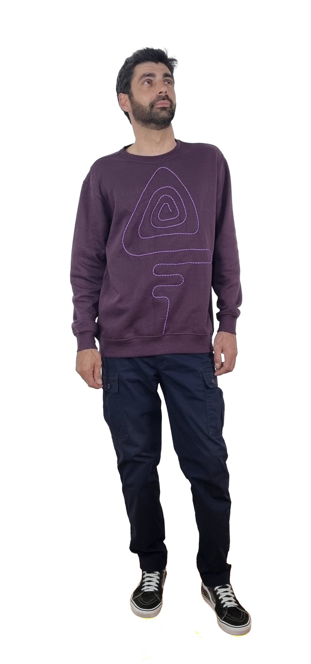 Sweatshirt roxo grená