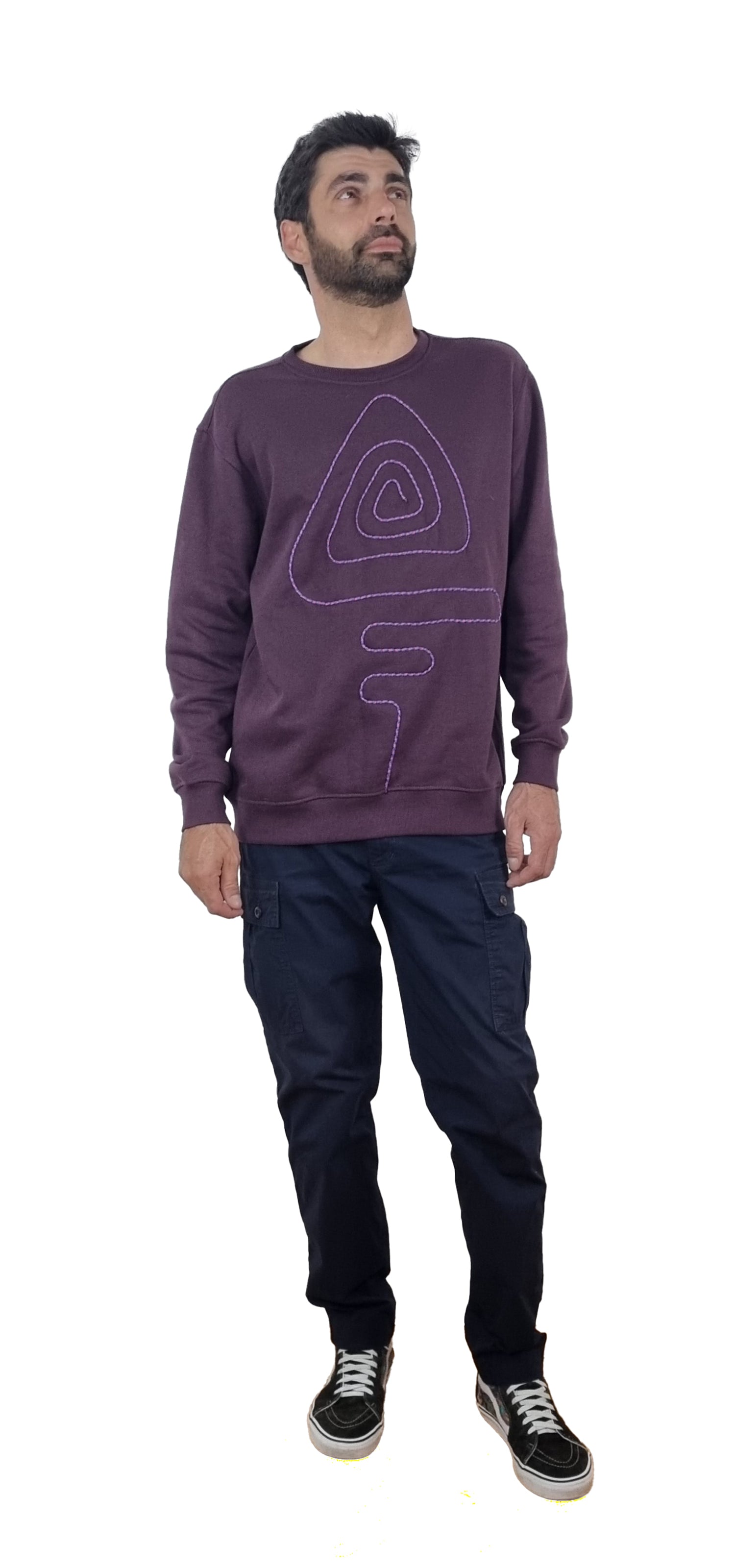 Sweatshirt roxo grená