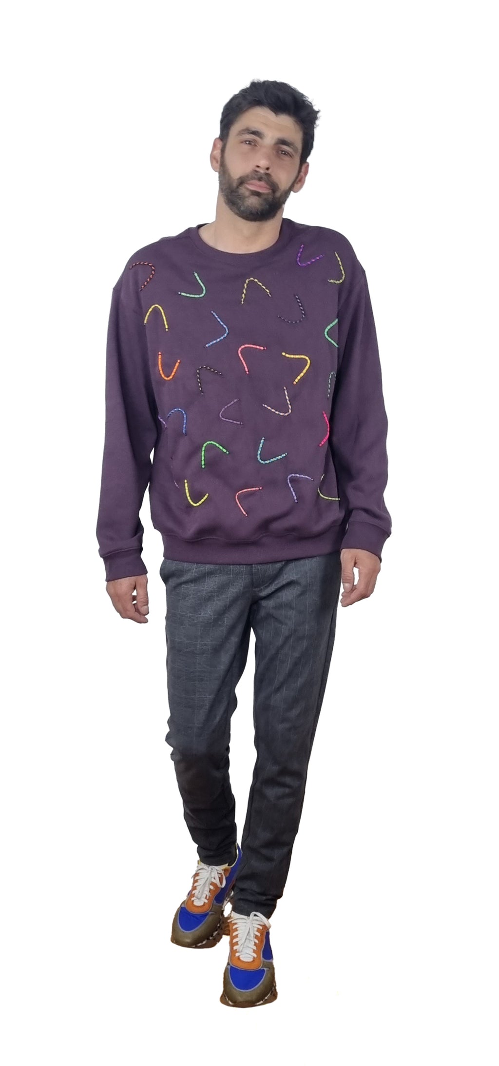 Sweatshirt roxo seco