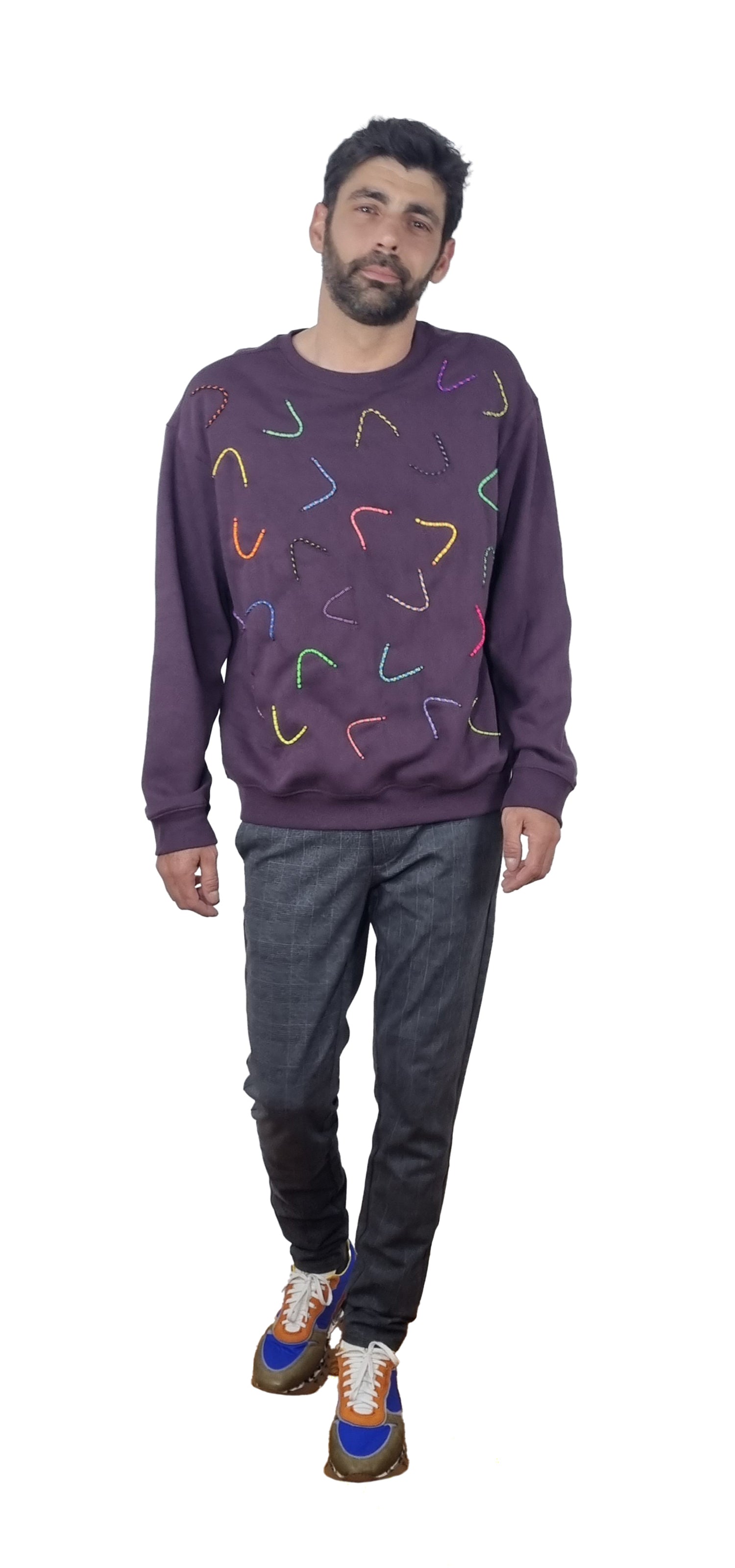 Sweatshirt roxo seco