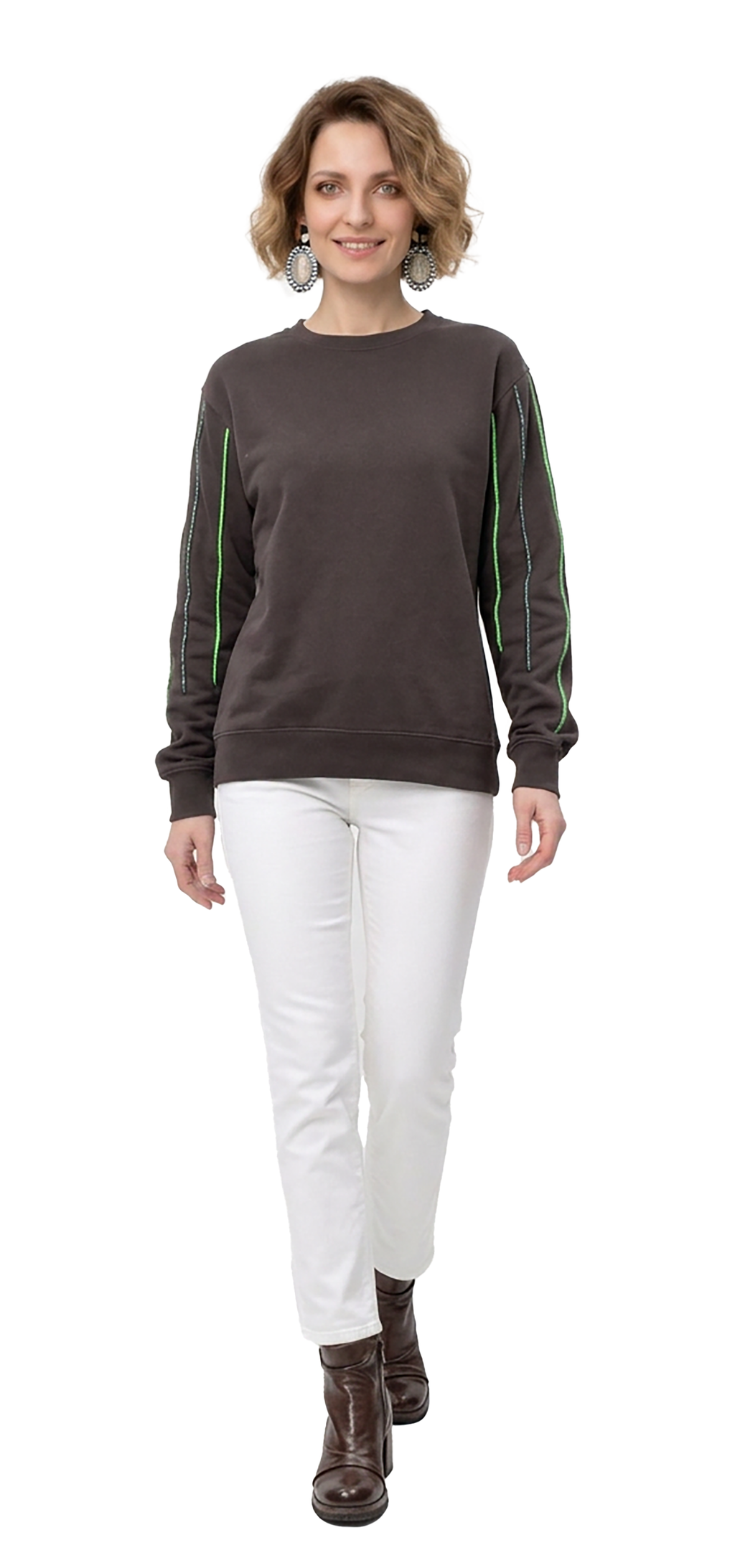 Dry dark brown Sweatshirt