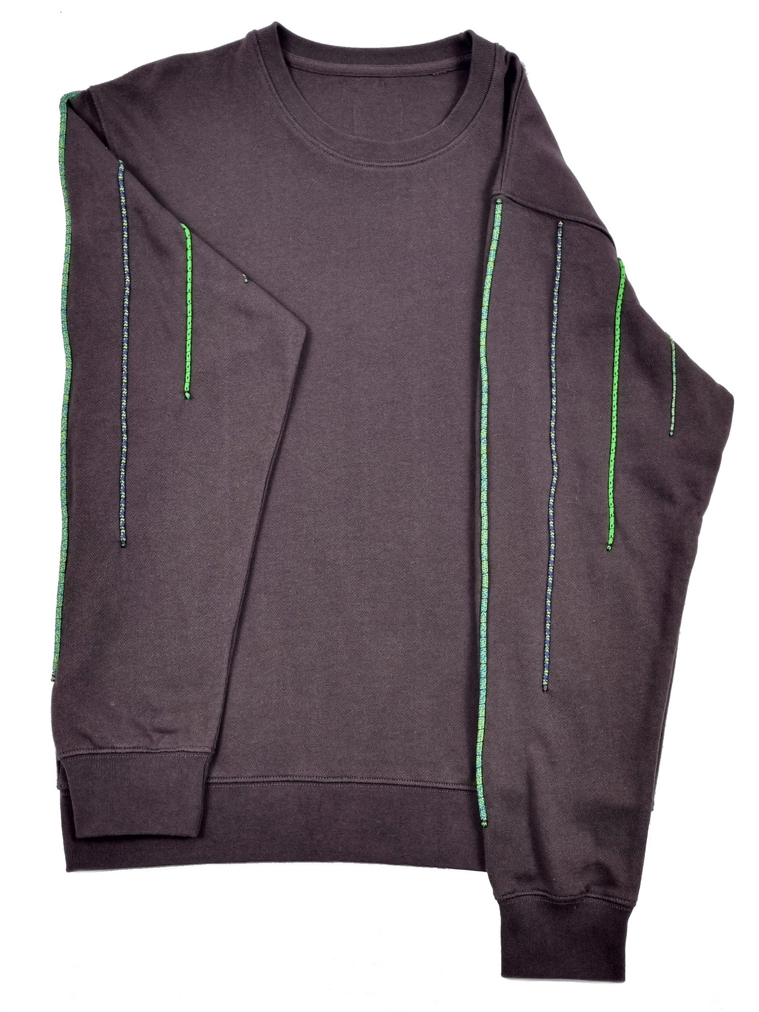 Sweatshirt castanho escuro seco