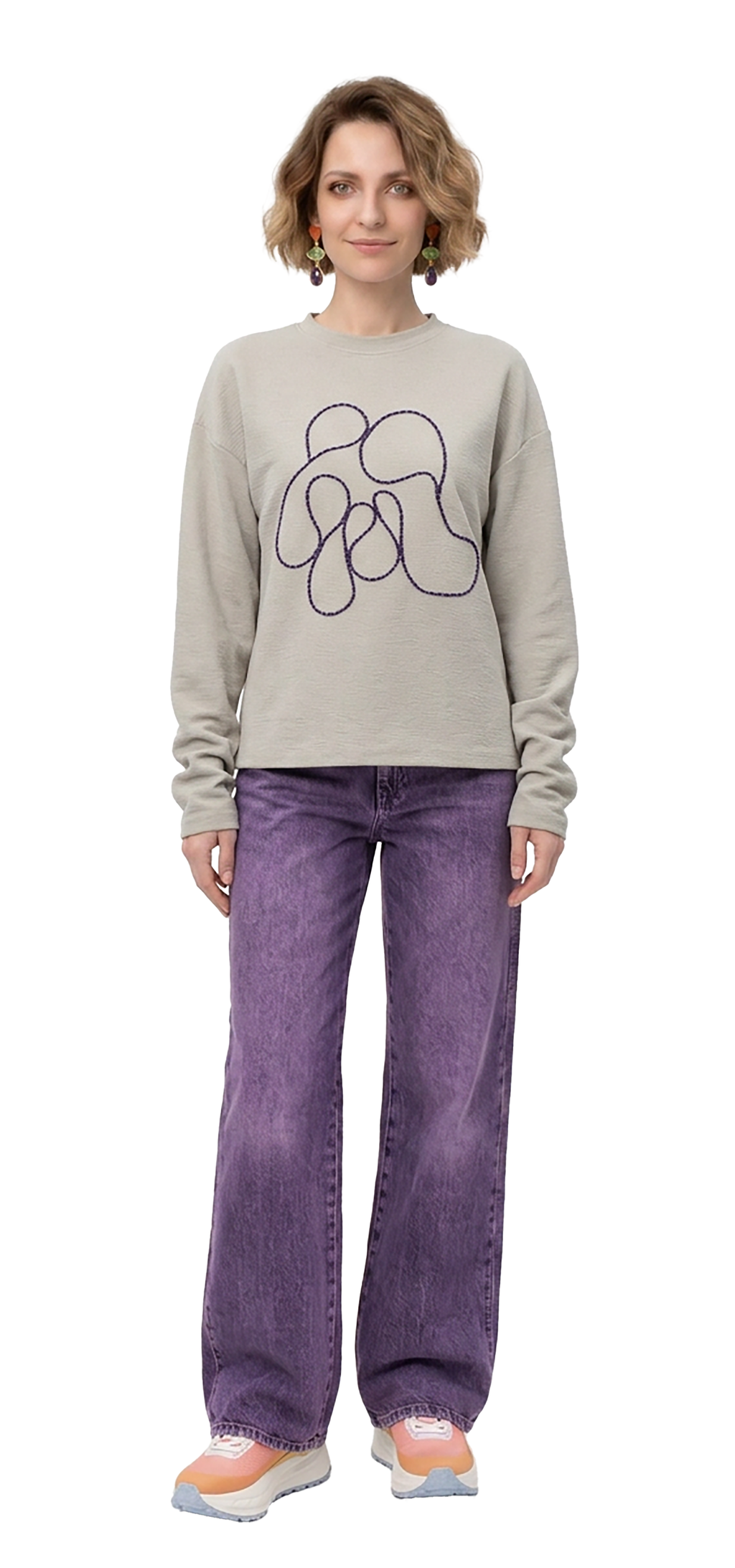 Sweatshirt café com leite