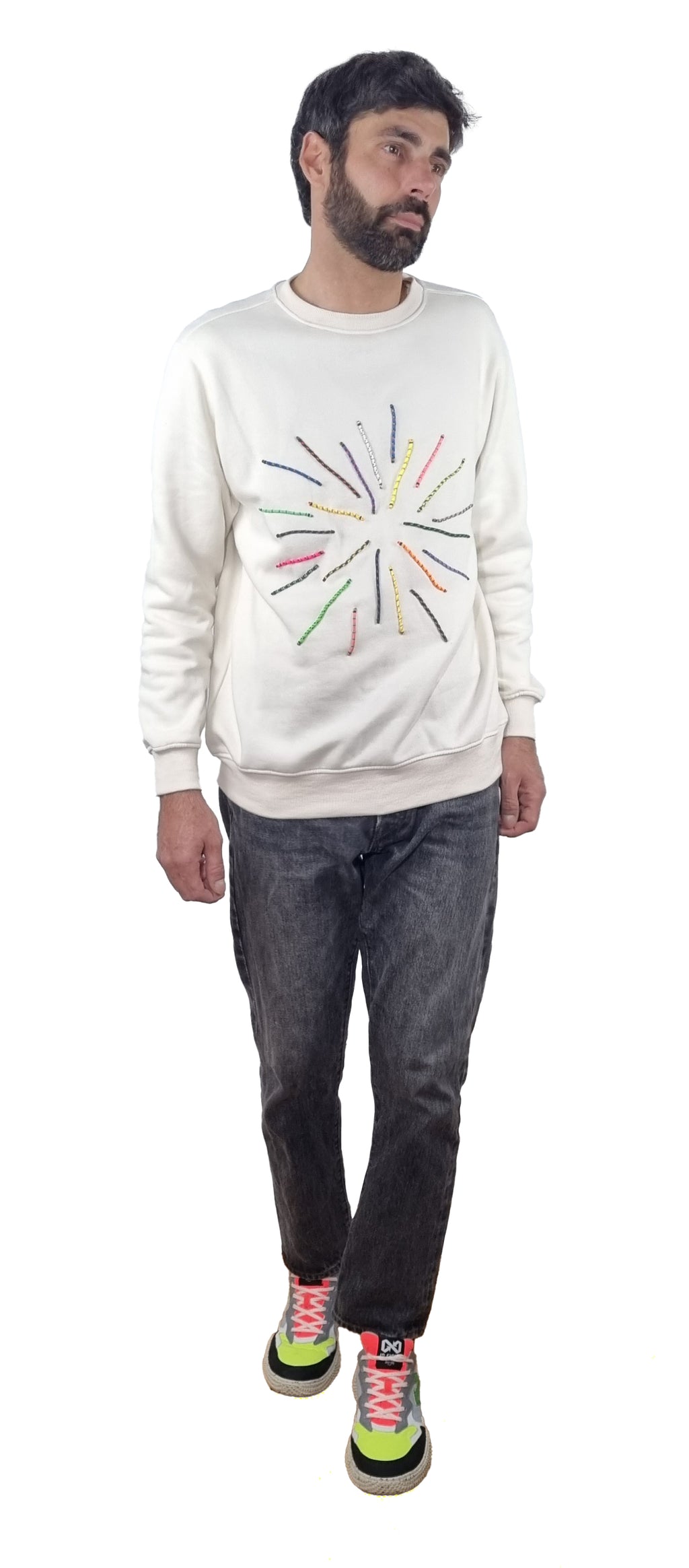 Pearl-colored Sweatshirt