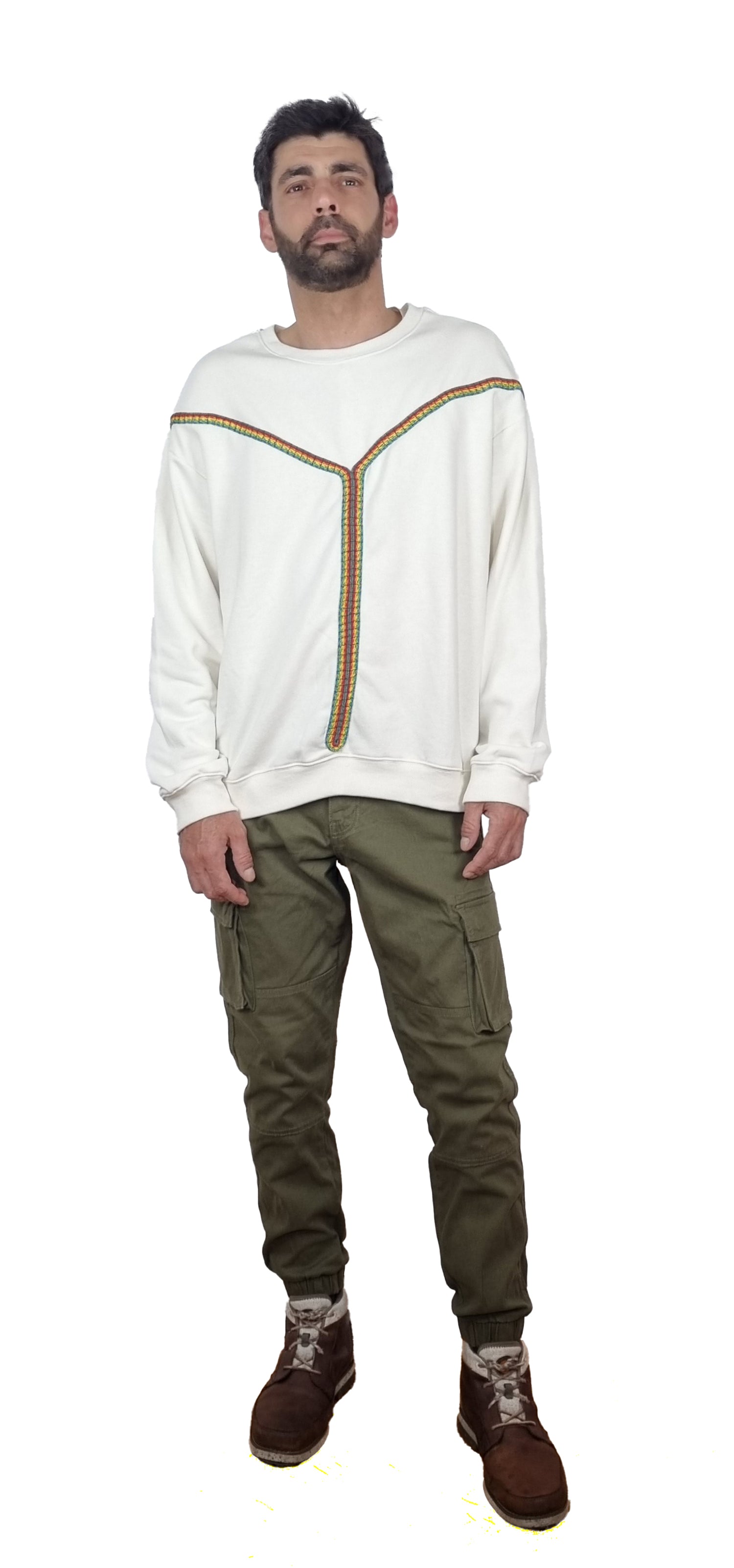 Pearl-colored Sweatshirt