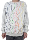 Sweatshirt cinzento claro mesclado
