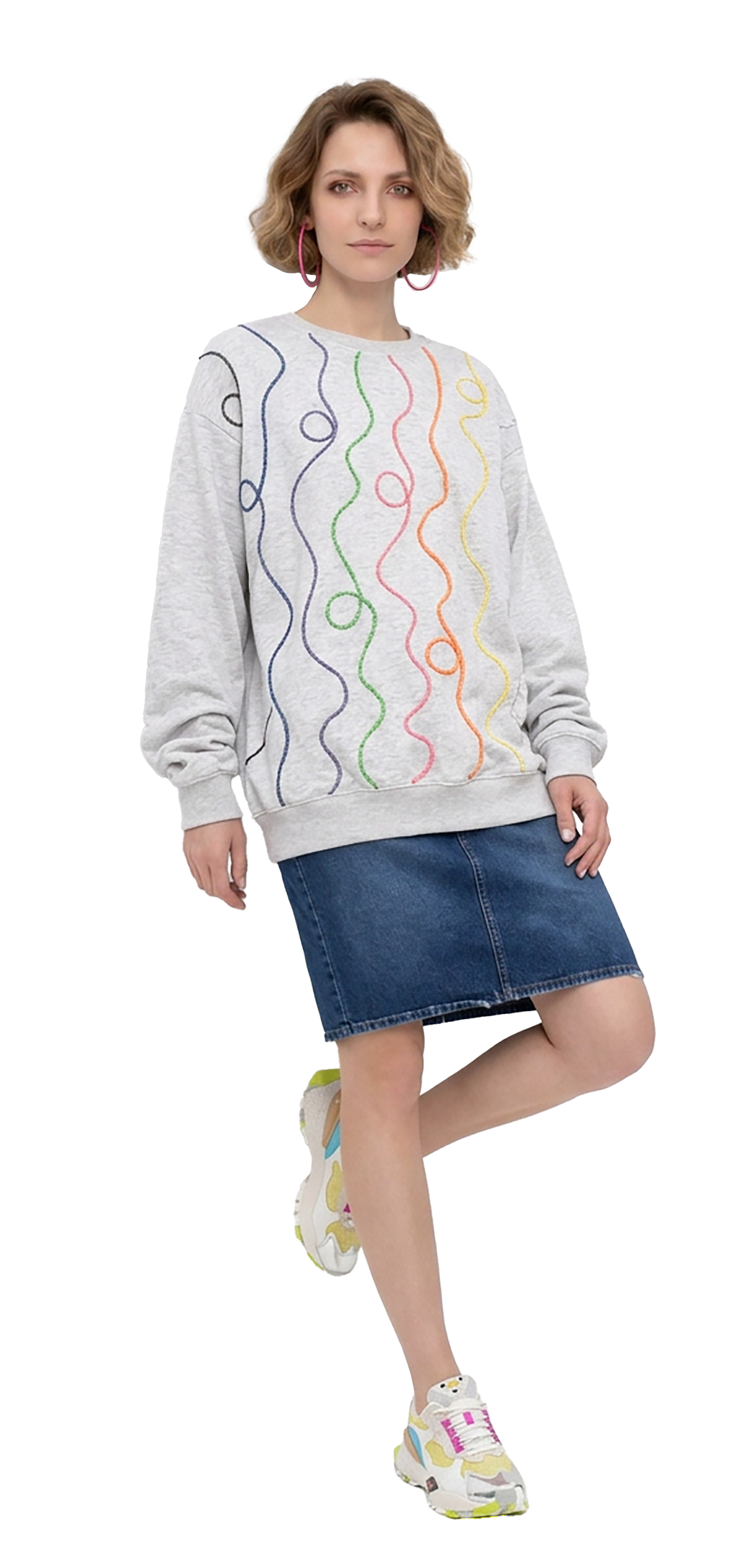 Light gray heathered Sweatshirt