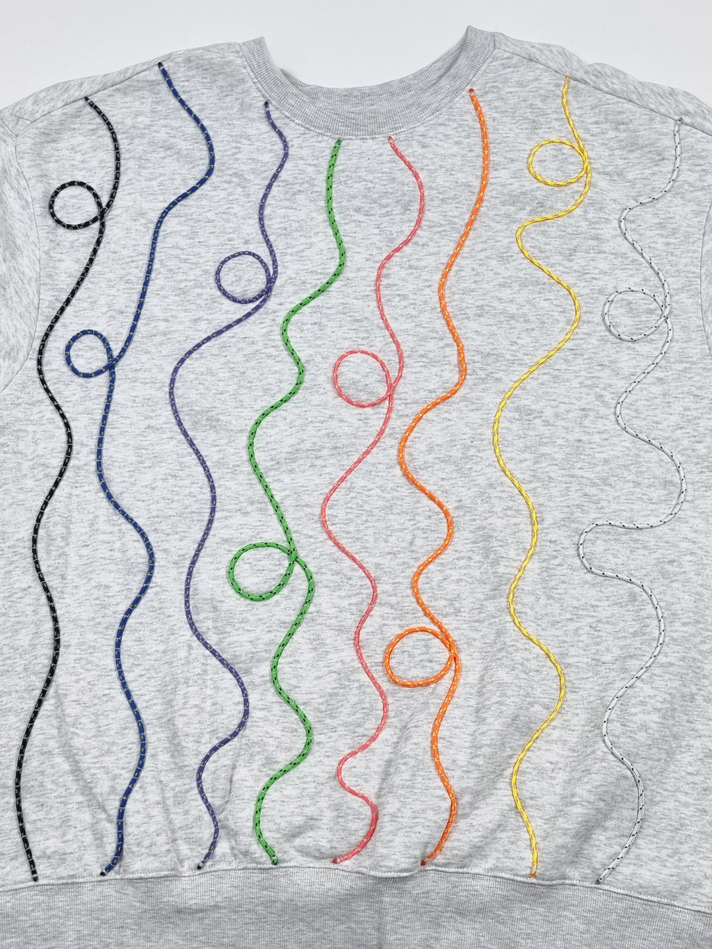 Sweatshirt cinzento claro mesclado