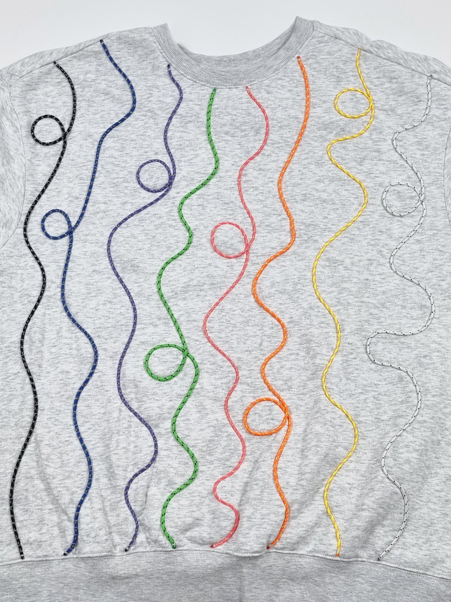 Sweatshirt cinzento claro mesclado