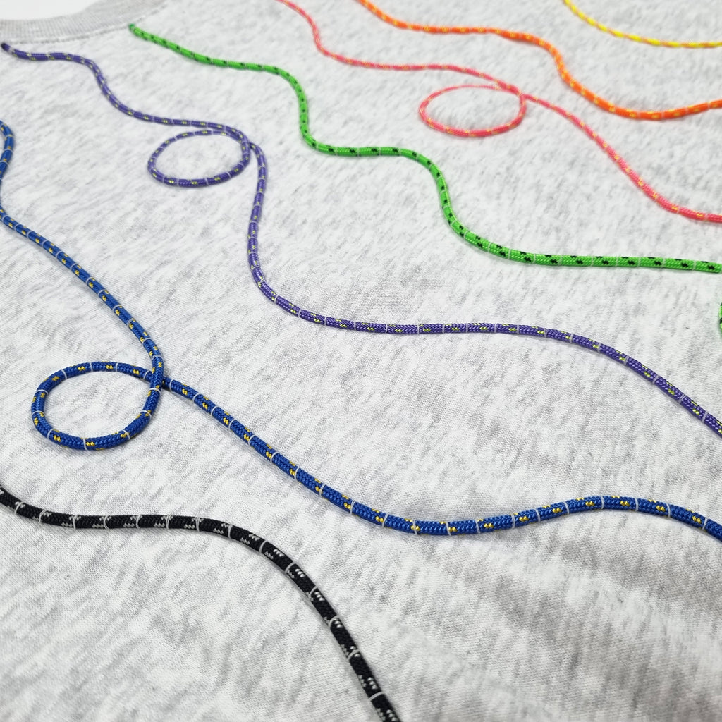 Sweatshirt cinzento claro mesclado