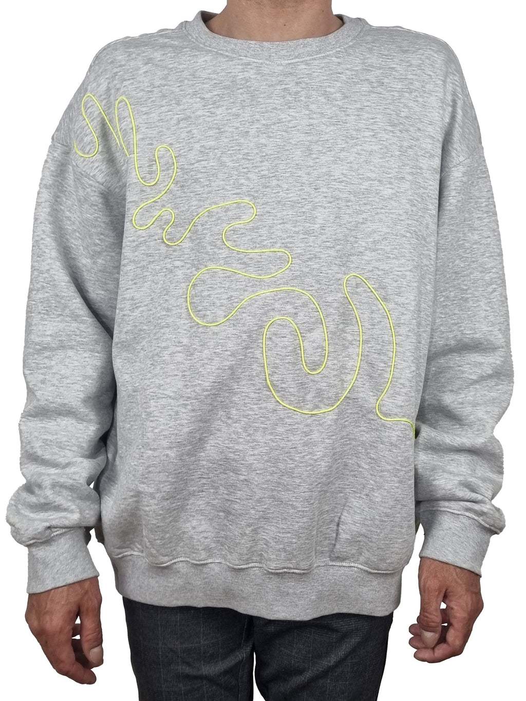 Sweatshirt cinzento claro mesclado