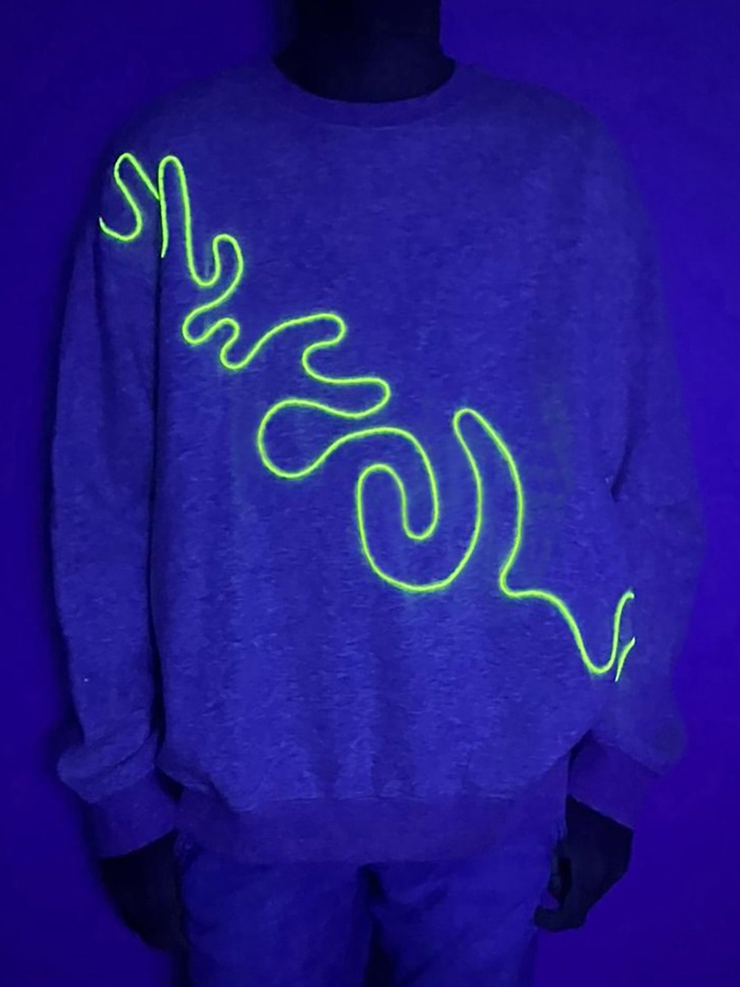 Sweatshirt cinzento claro mesclado