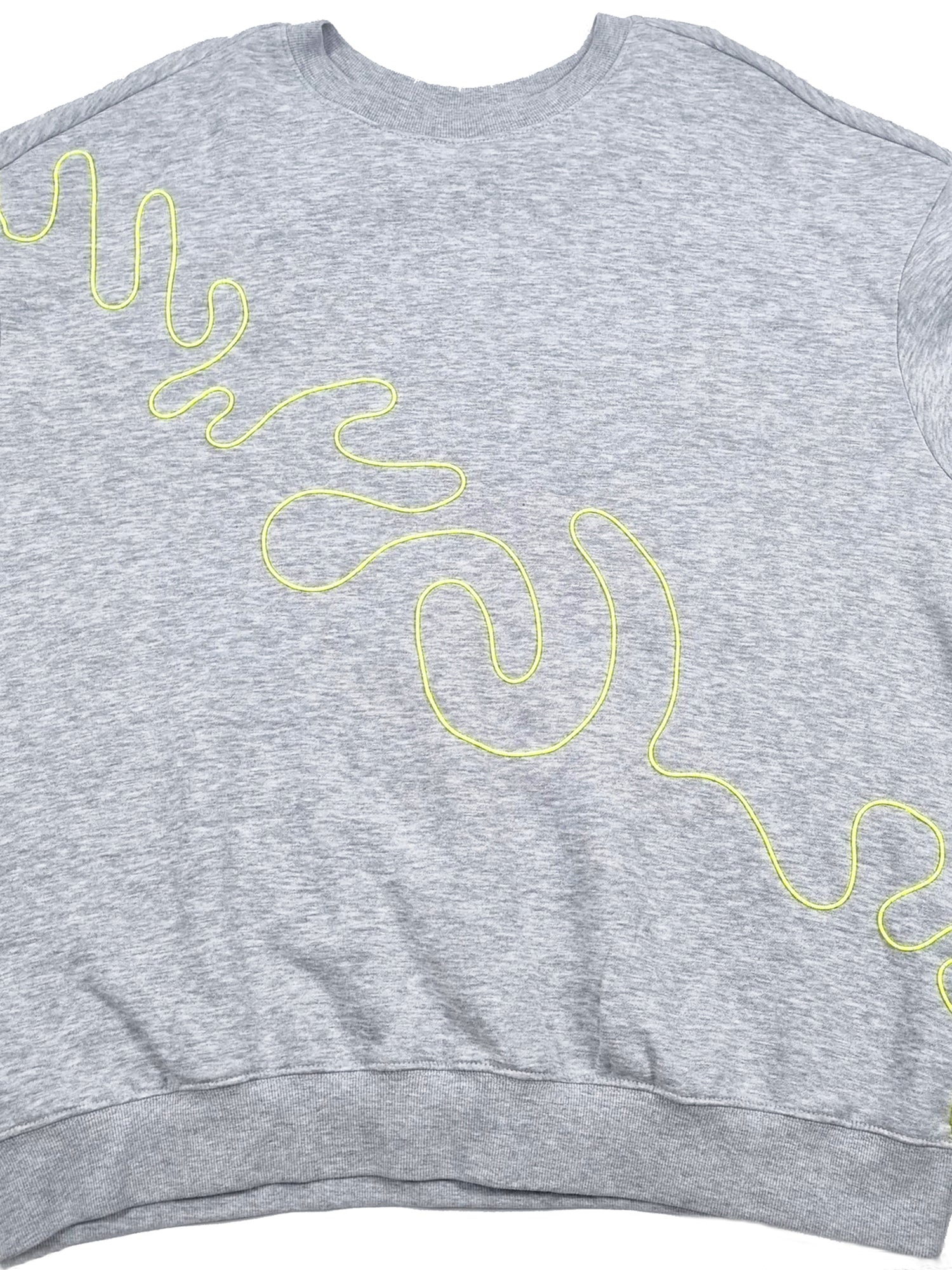 Sweatshirt cinzento claro mesclado