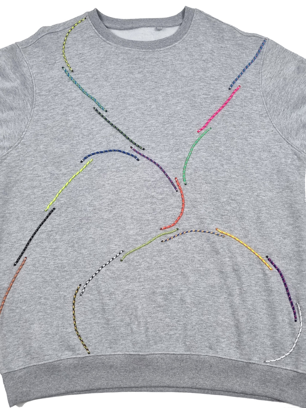 Sweatshirt cinzento claro mesclado