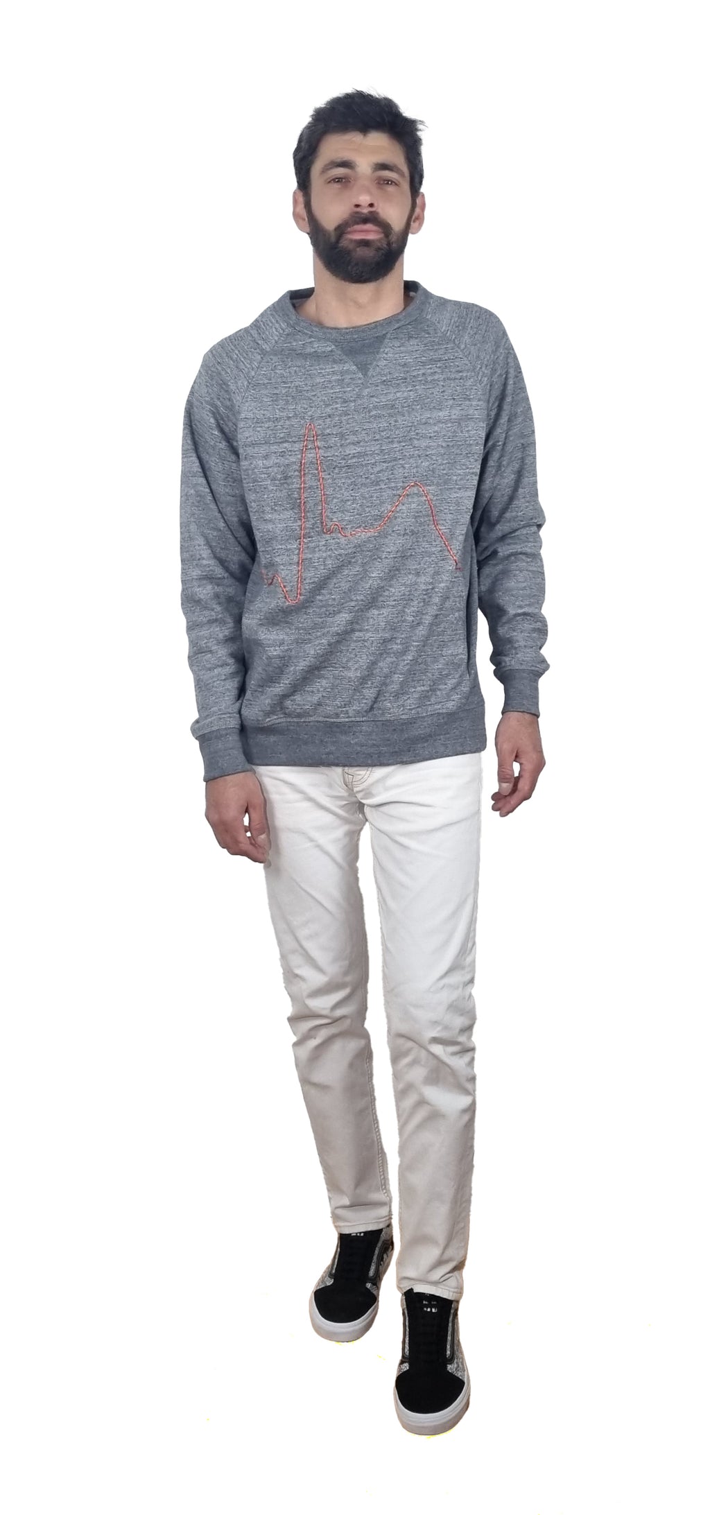 Sweatshirt cinzento mesclado